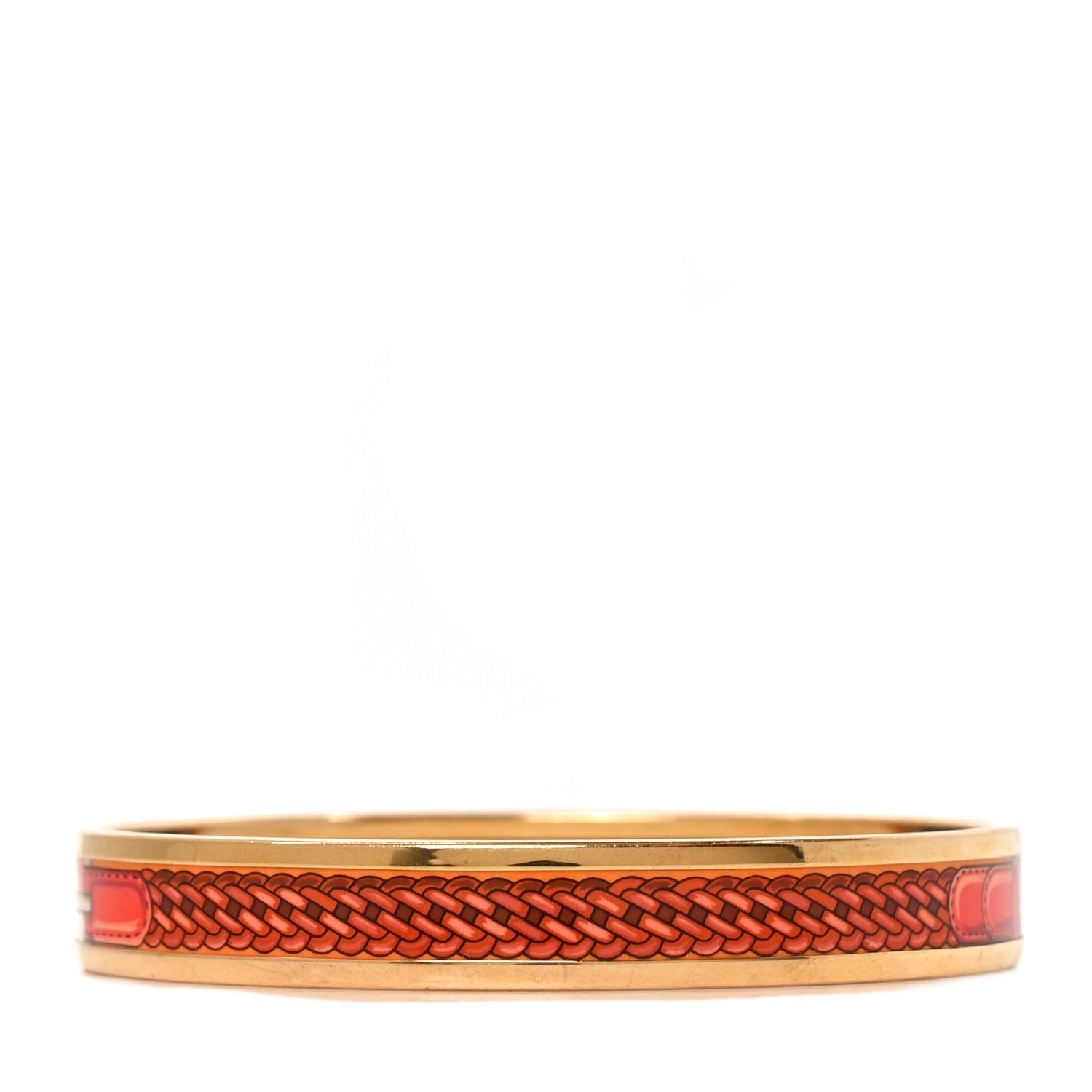 Enamel Printed Narrow Coaching Bracelet 62 Fibres Et Pelages