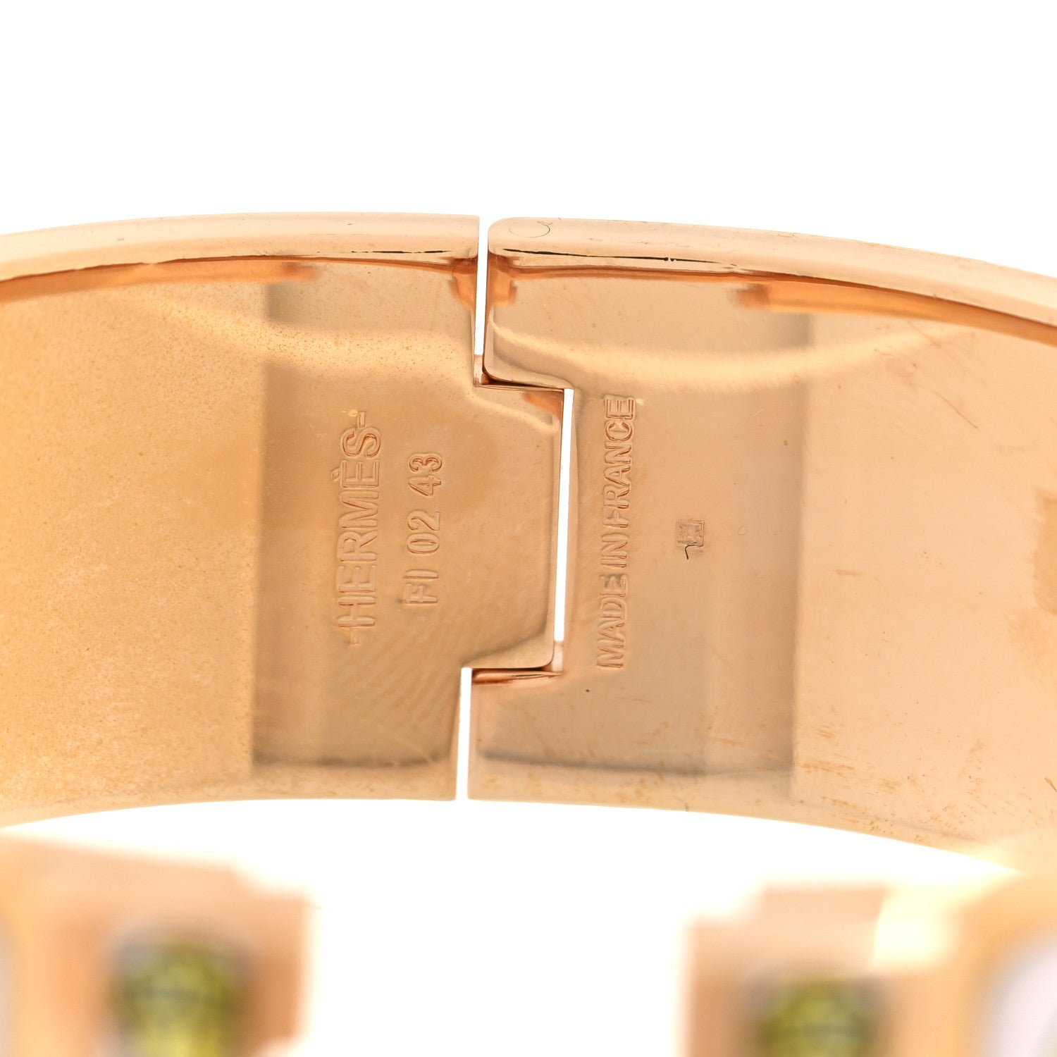Enamel Printed Wide Musee Clic Clac H Bracelet PM Dragee