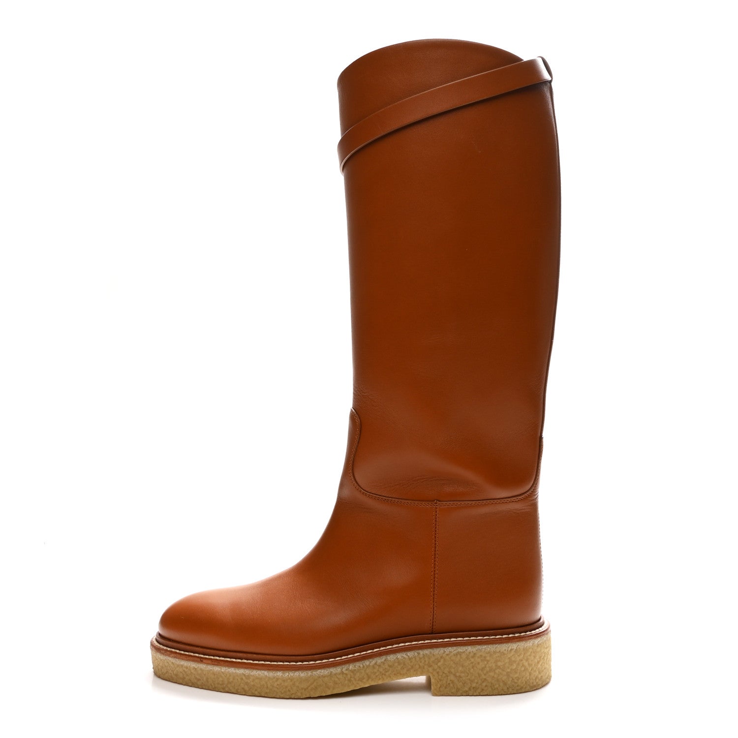 Heritage Calfskin Kelly Jumping Boots 39 Naturel