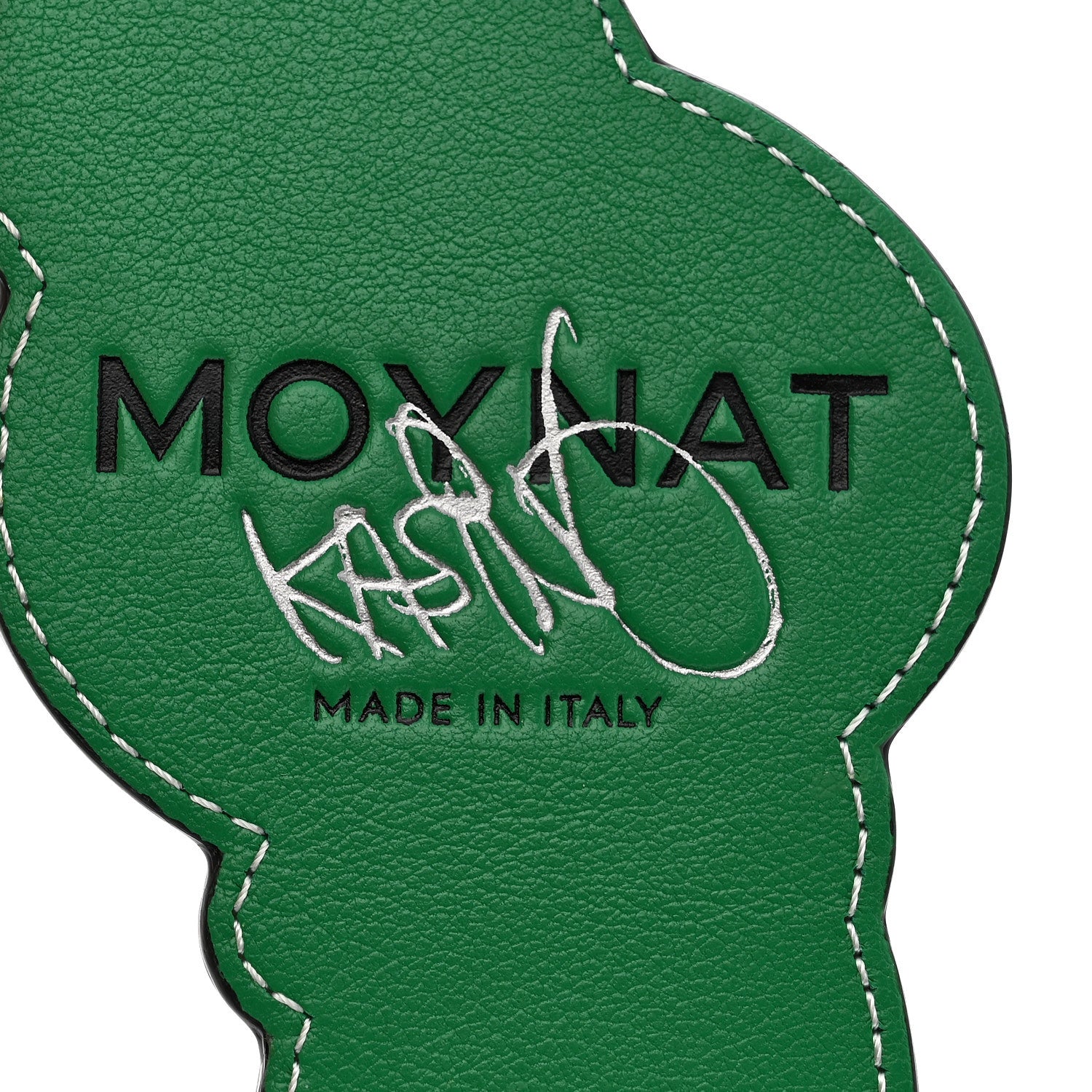 X KASING LUNG Calfskin Labubu Bag Charm Green