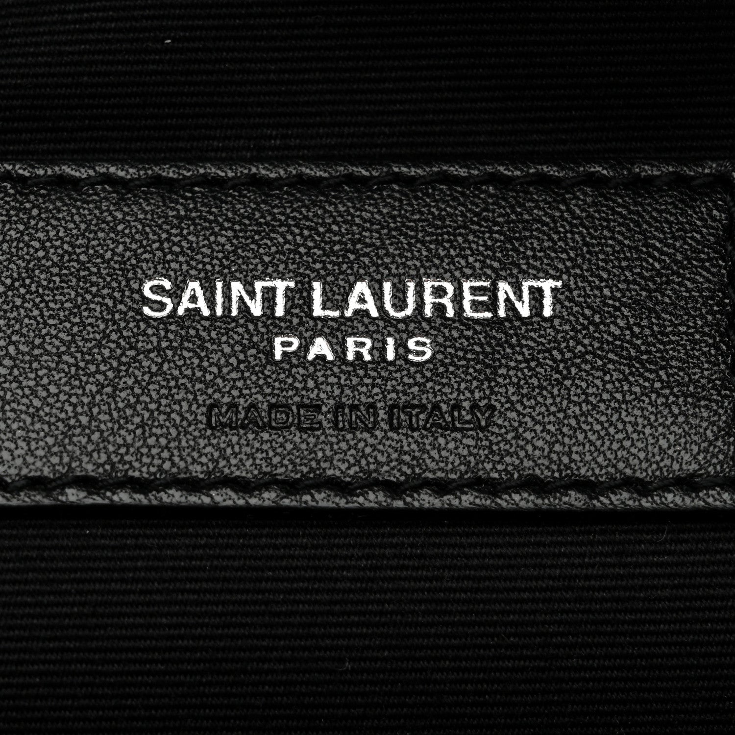 Linen Canvas Rive Gouche Zipped Pouch Black