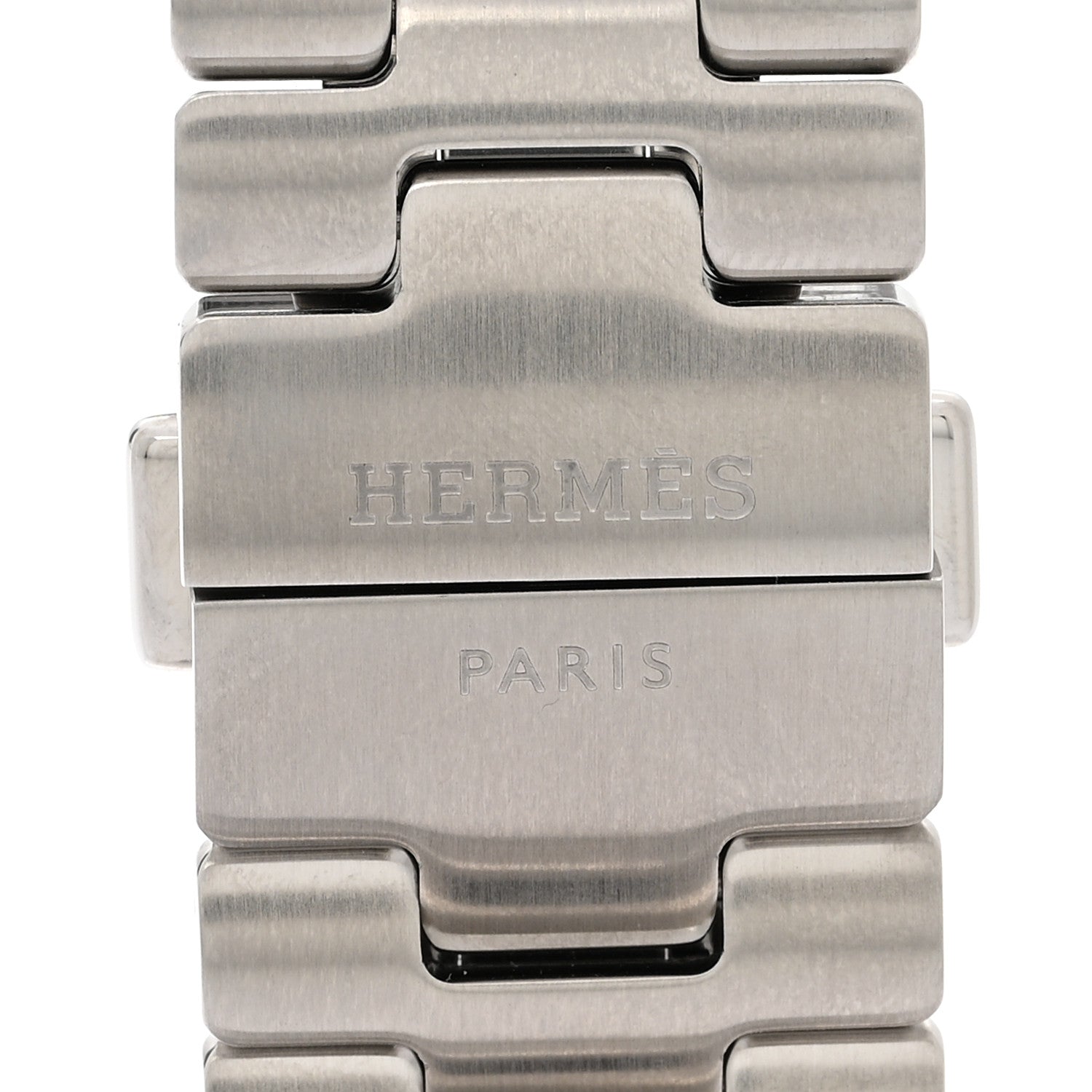 Stainless Steel 46mm Grand H Apple Watch Single Tour Band Gris