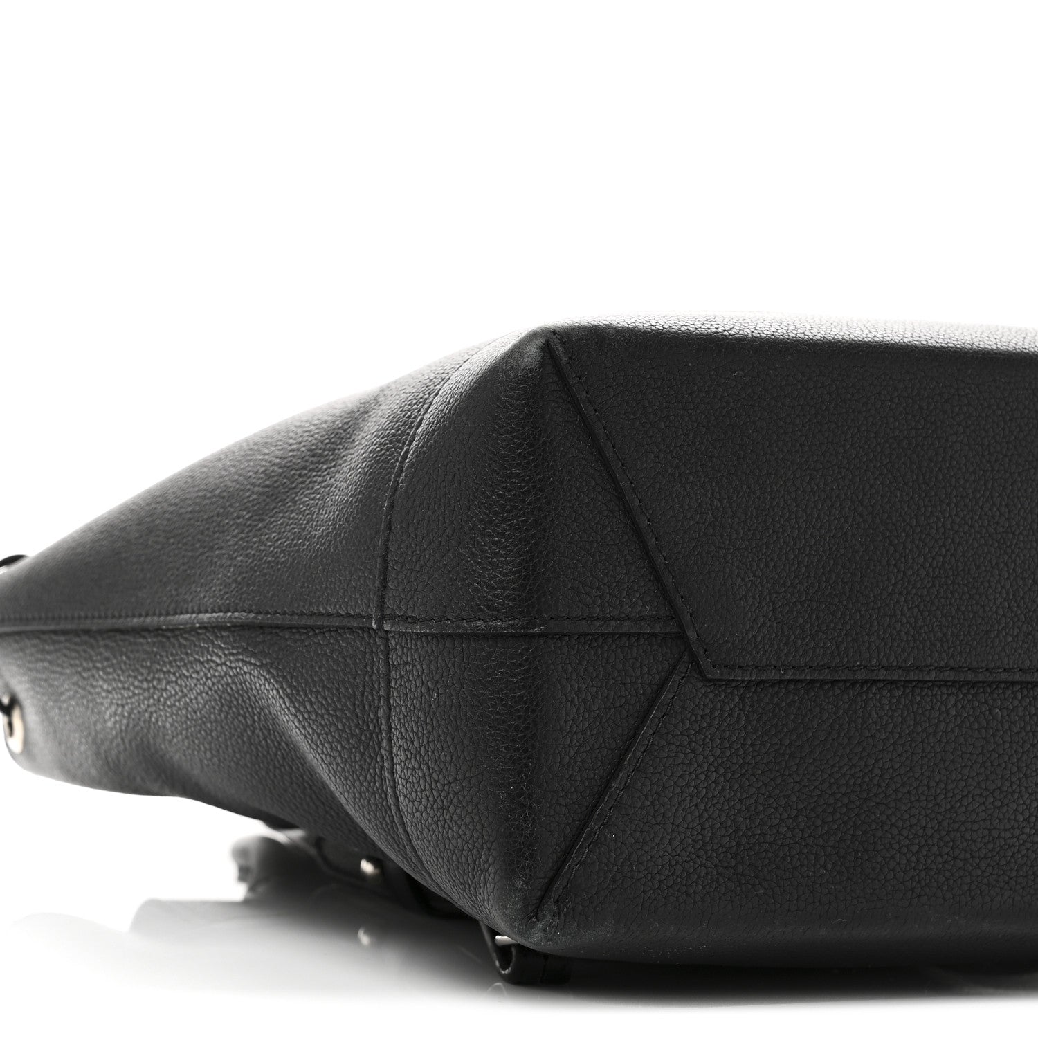 Calfskin Lockme Backpack Black