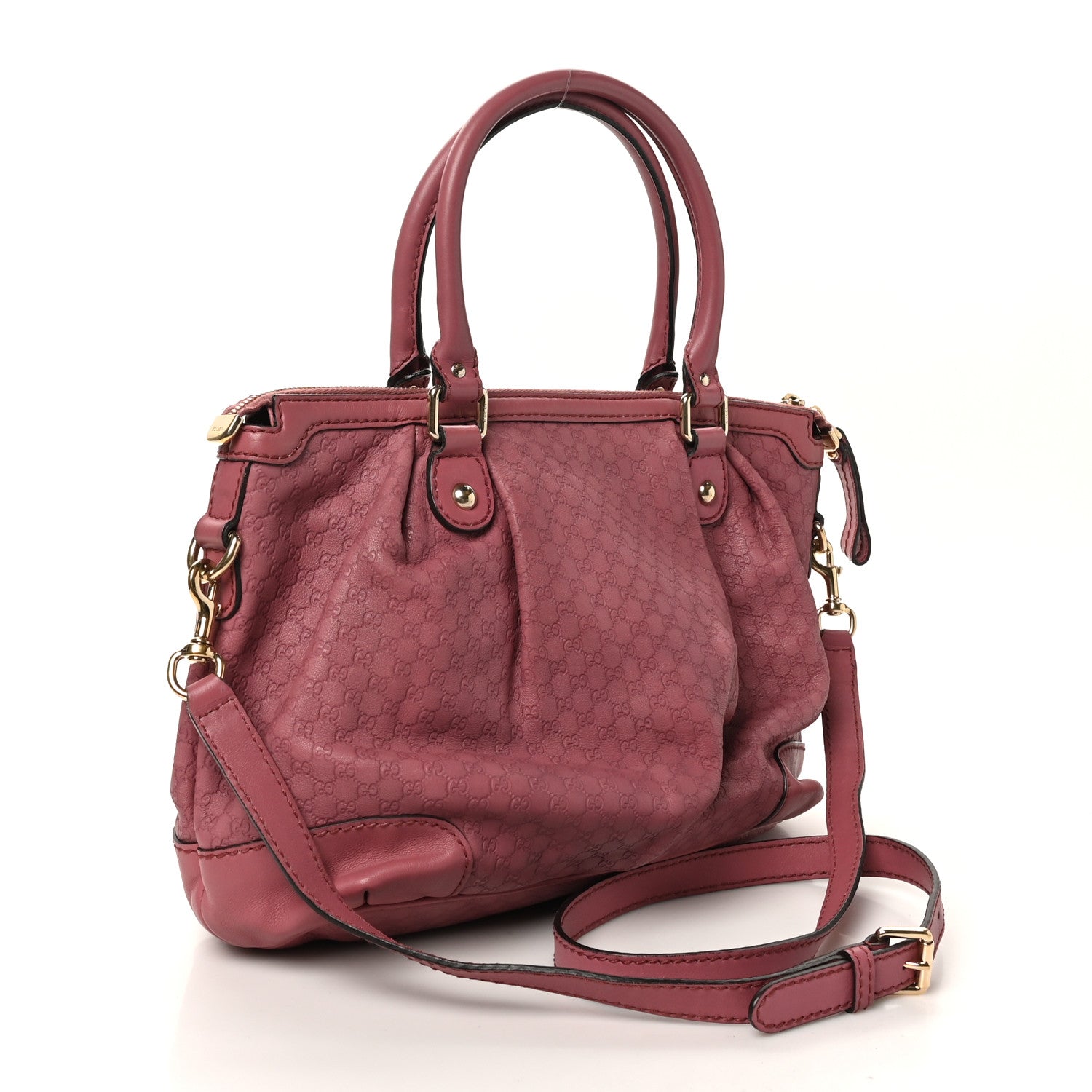 Microguccissima Medium Sukey Top Handle Bag Vintage Rose