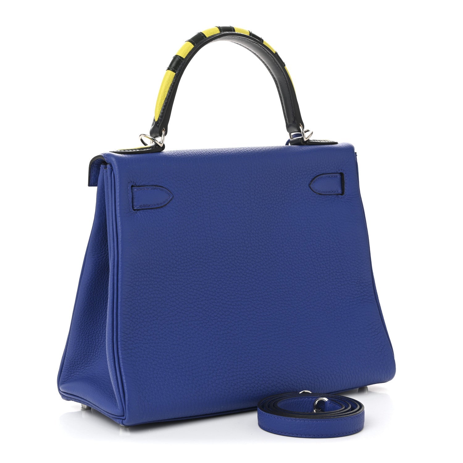 Togo Au Galop Kelly Retourne 28 Bleu Electrique Bleu Indigo Lime