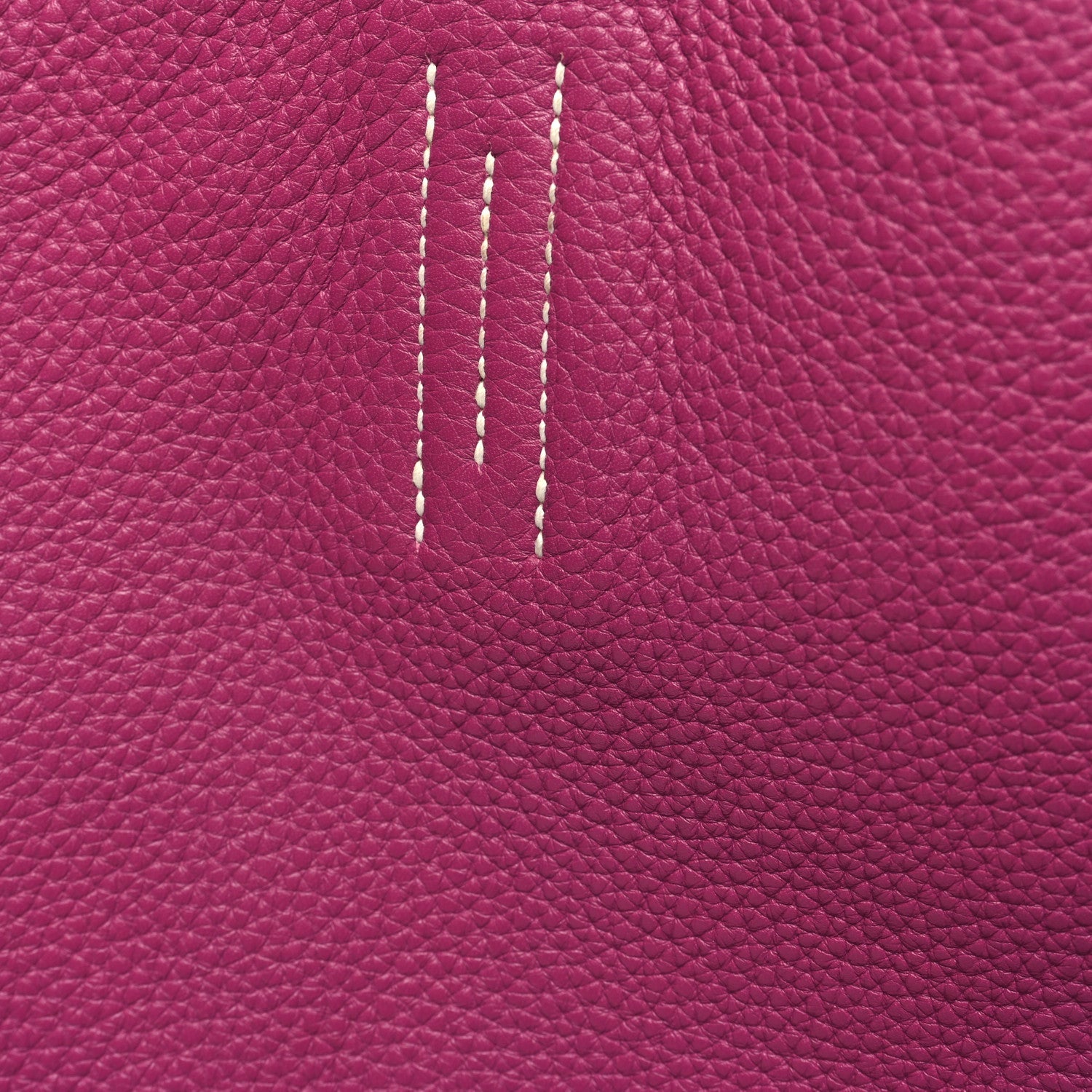 Taurillon Clemence Double Sens 36 Reversible Tote Marron Tosca