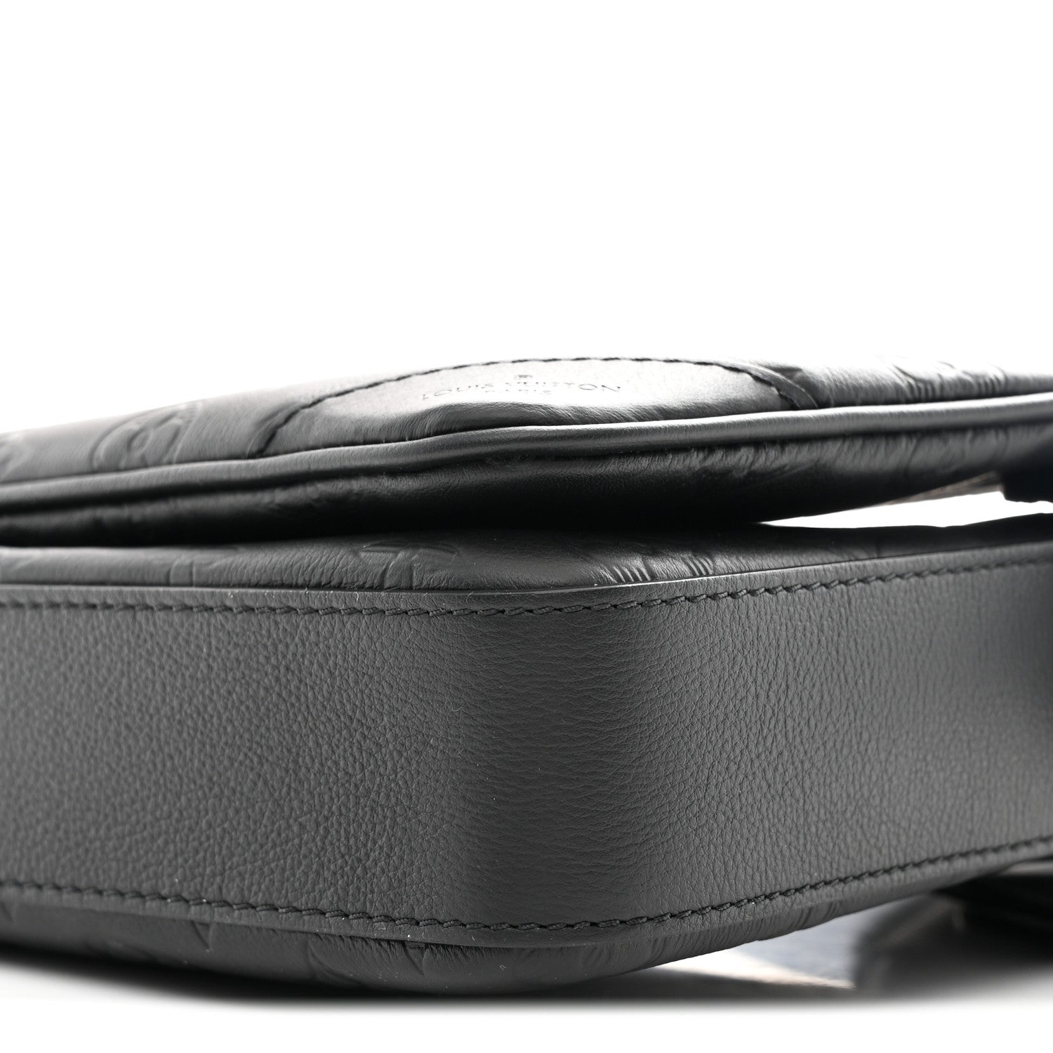 Calfskin Monogram Shadow Trio Messenger Black