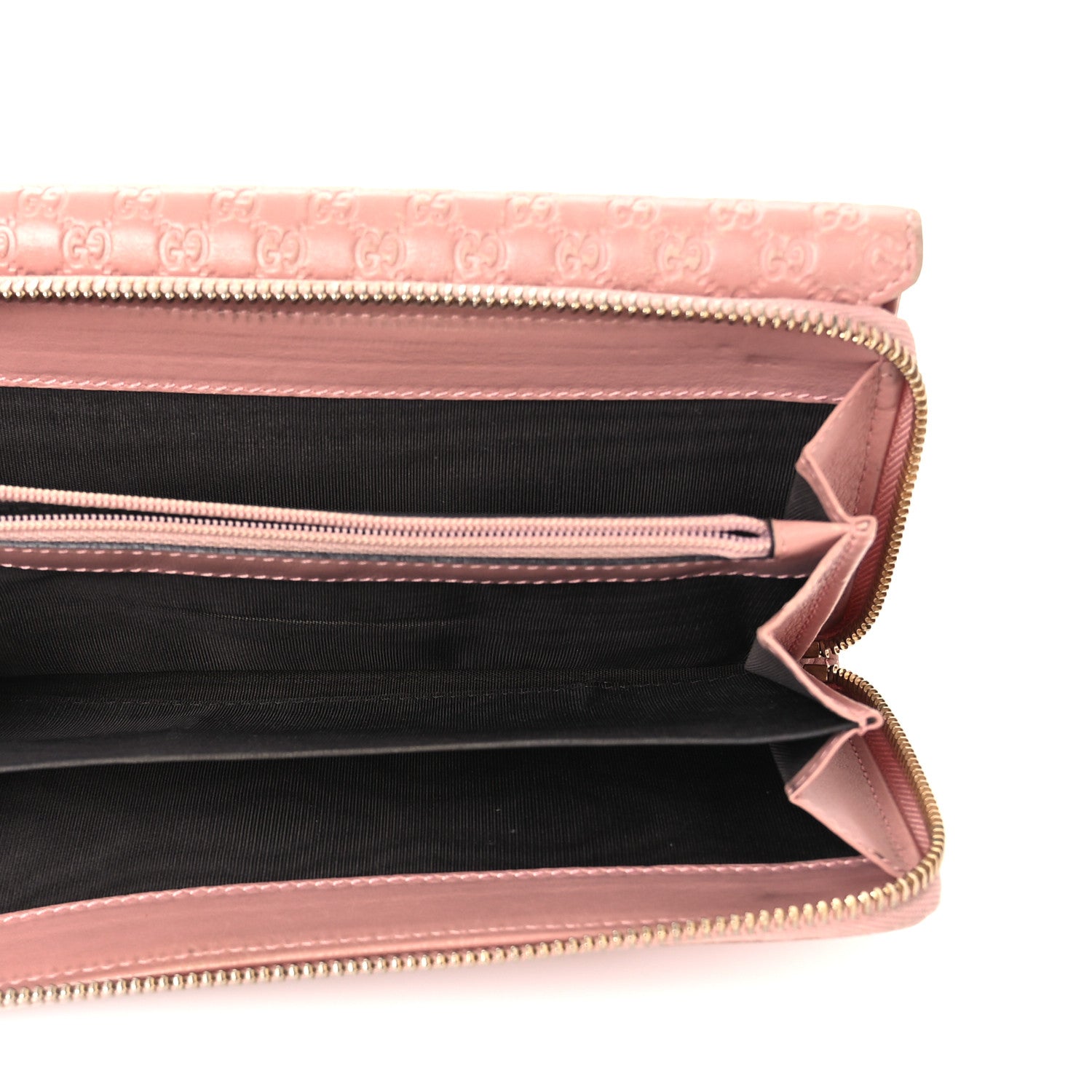 Soft Microguccissima Continental Zip Wallet Soft Pink