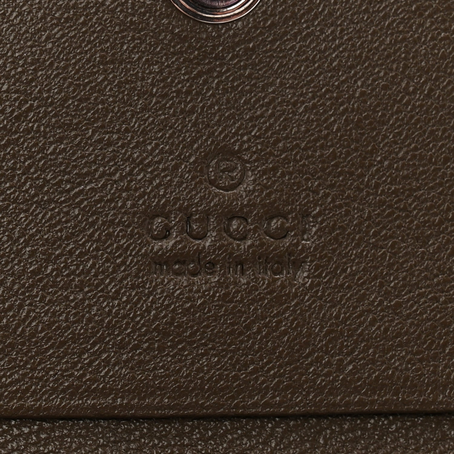 Sakai Be Green Calfskin Diagonal Stitched Blondie Card Case Wallet Craclet Brown