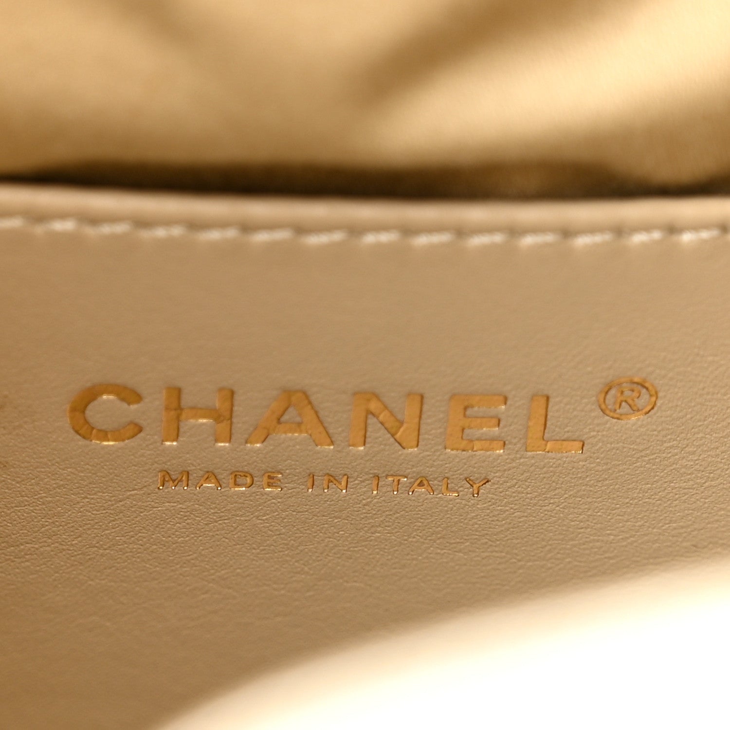Metallic Caviar Quilted Small Chanel 25 Handbag Gold