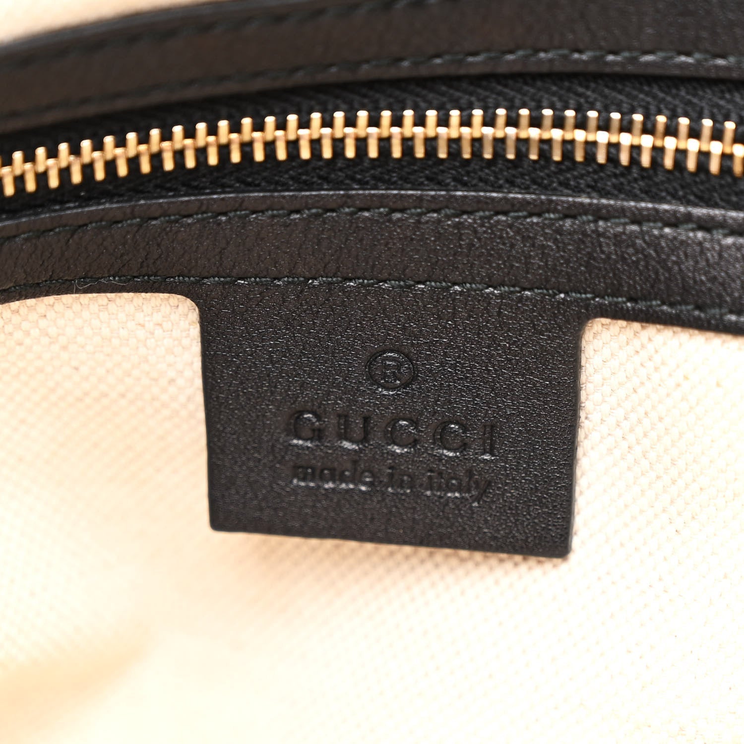 Guccissima Medium Bree Zippered Tote Black