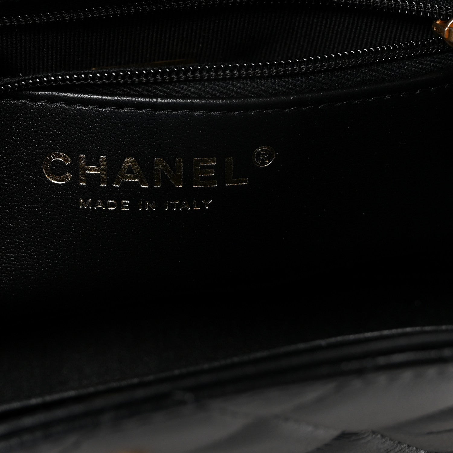 Shiny Aged Calfskin Quilted Nano Kelly Shopper Black
