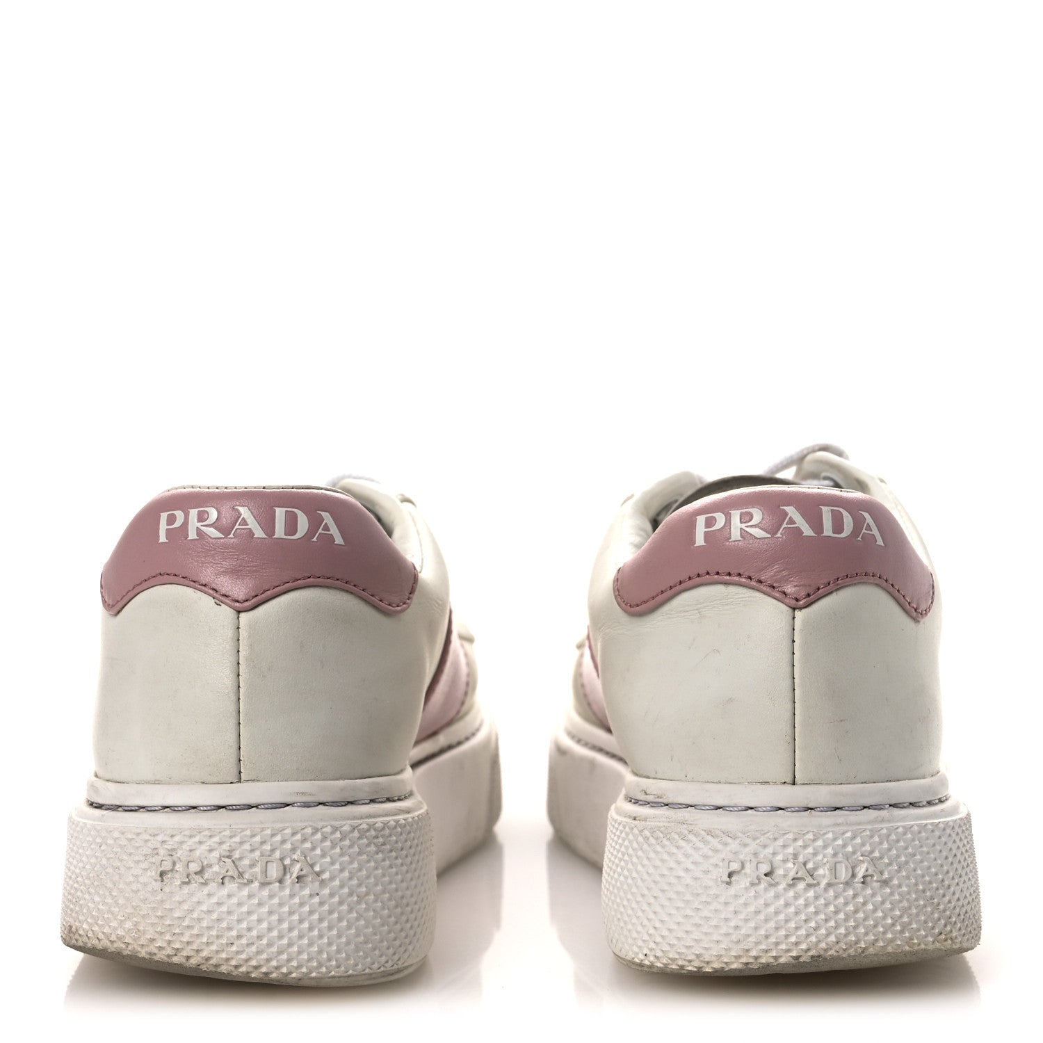 Vitello Soft Logo 45mm Platform Sneakers 35.5 White Pink
