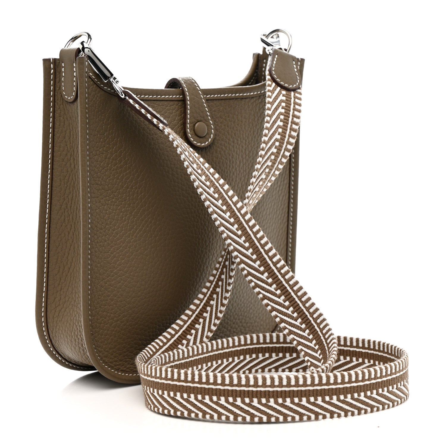Taurillon Clemence Amazone Sangle Cavale Evelyne TPM Etoupe Gris Pale