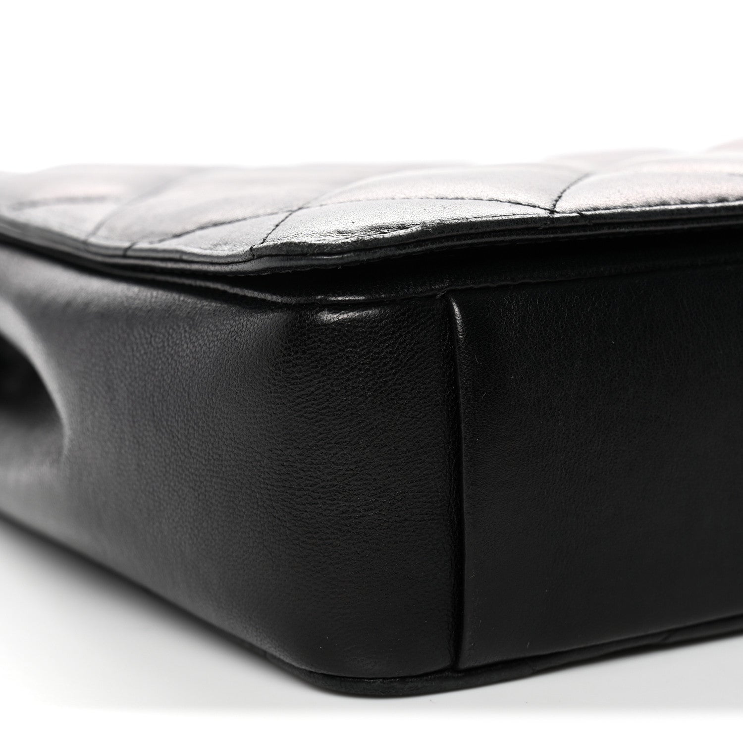 Lambskin Quilted Medium Diamond CC Flap Black