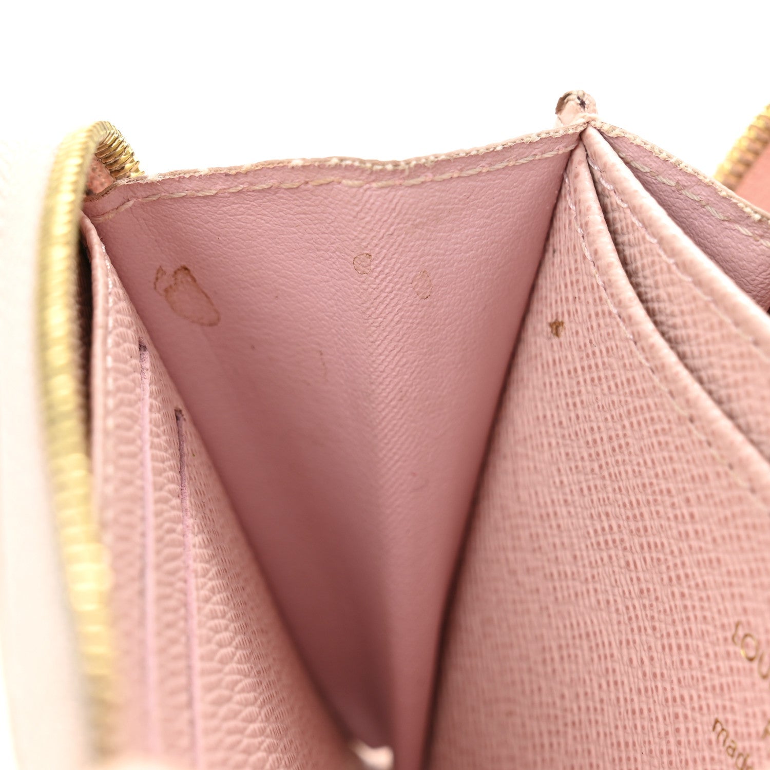 Damier Azur Zippy Coin Purse Rose Ballerine