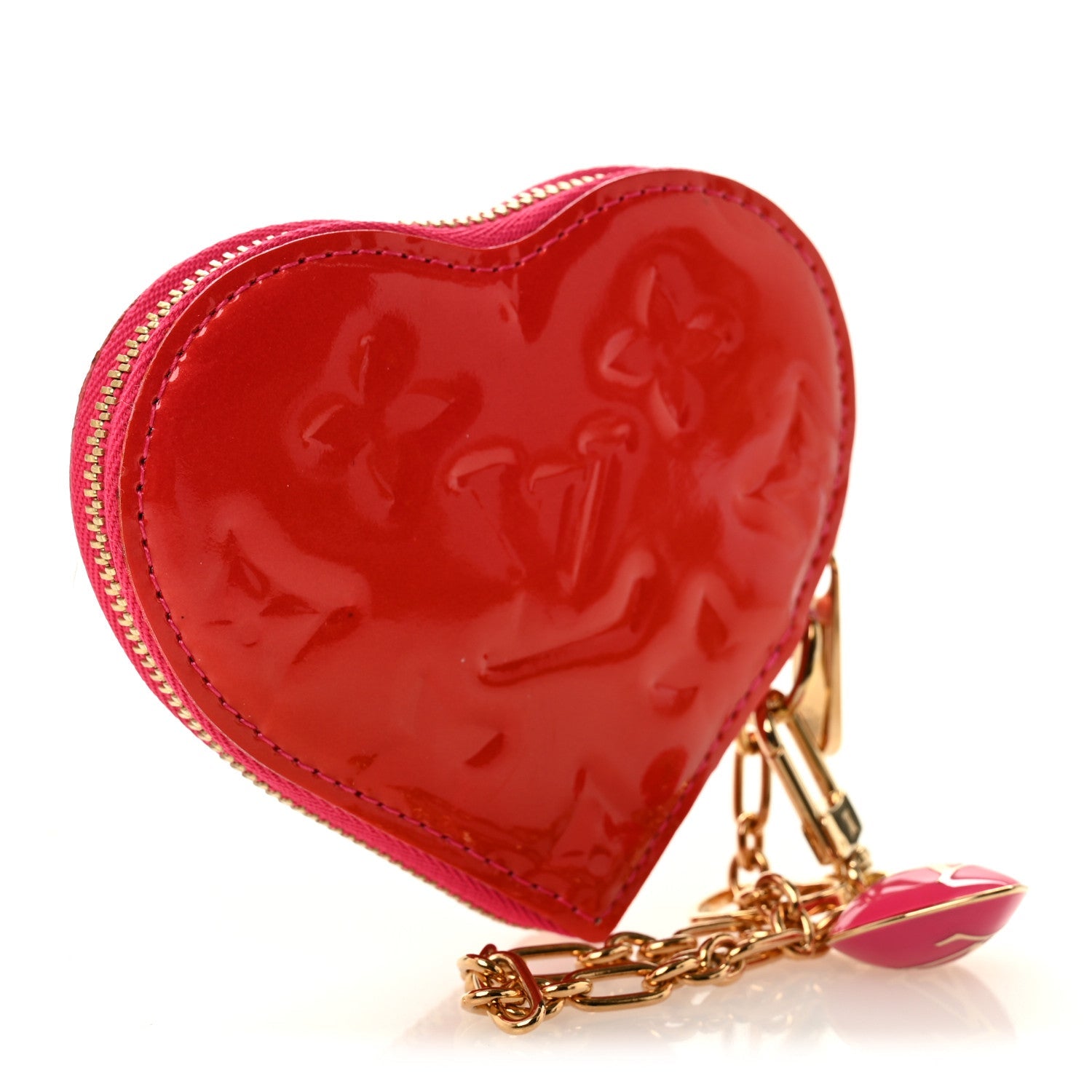 Vernis Heart Coin Purse Rose Pop