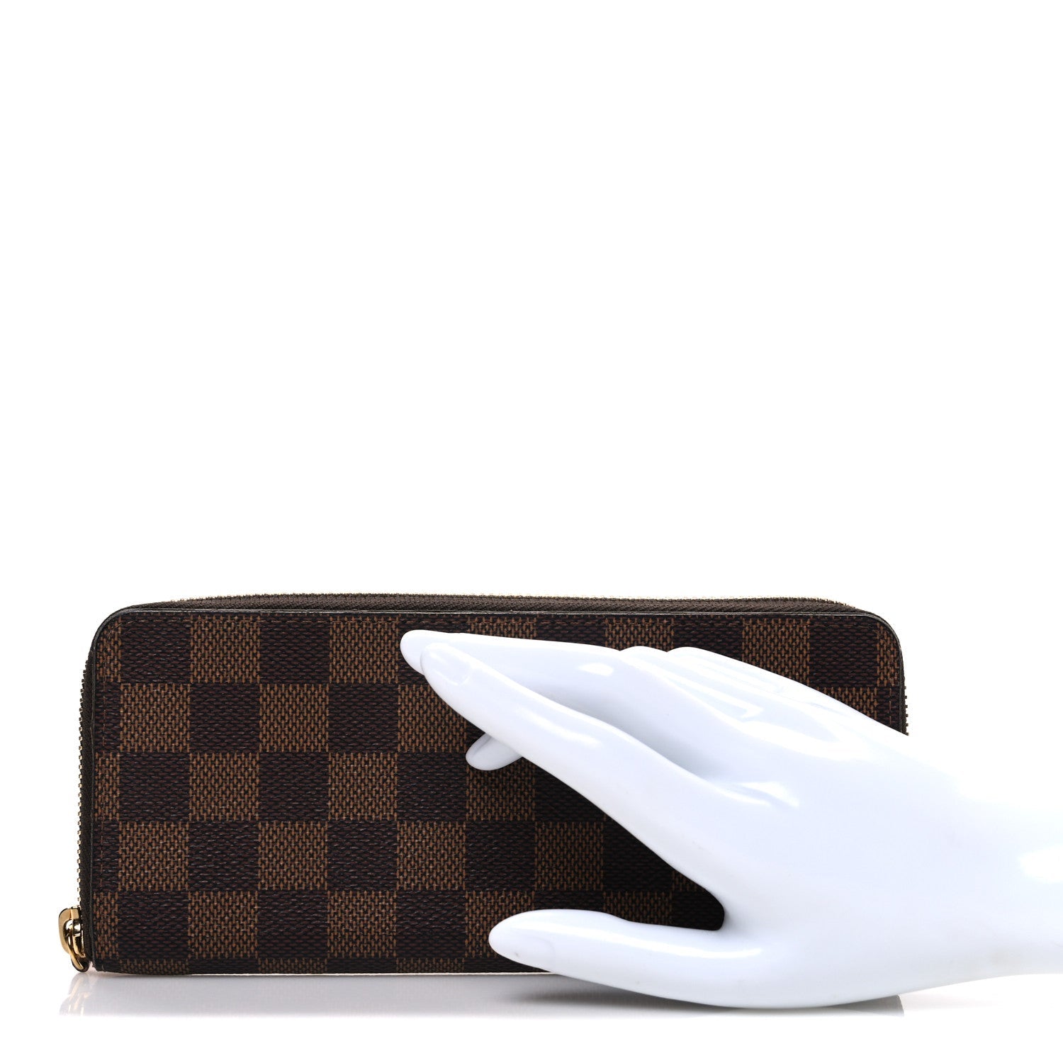 Damier Ebene Clemence Wallet Rose Ballerine