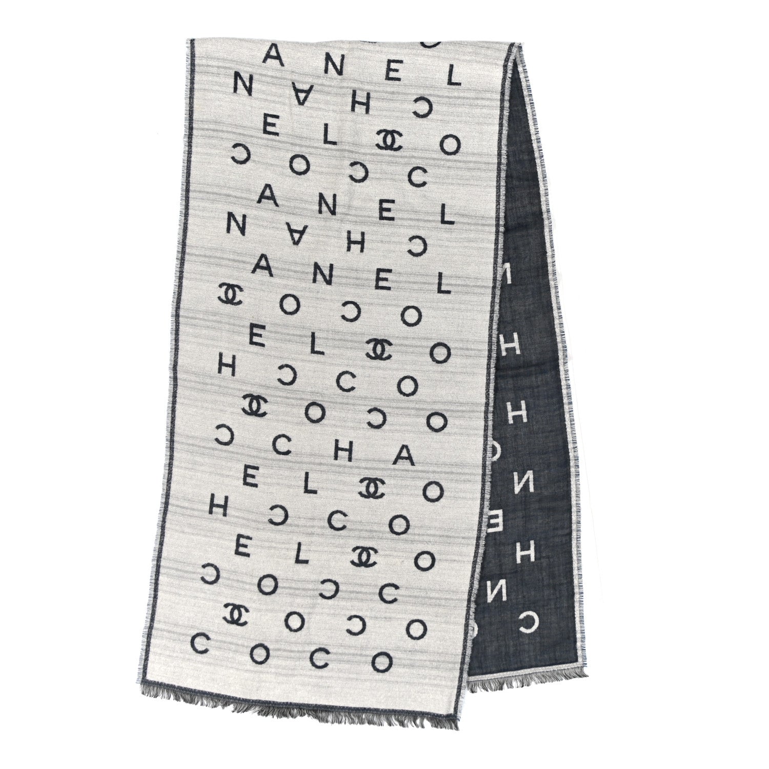 Cashmere CC Scarf Grey Blue