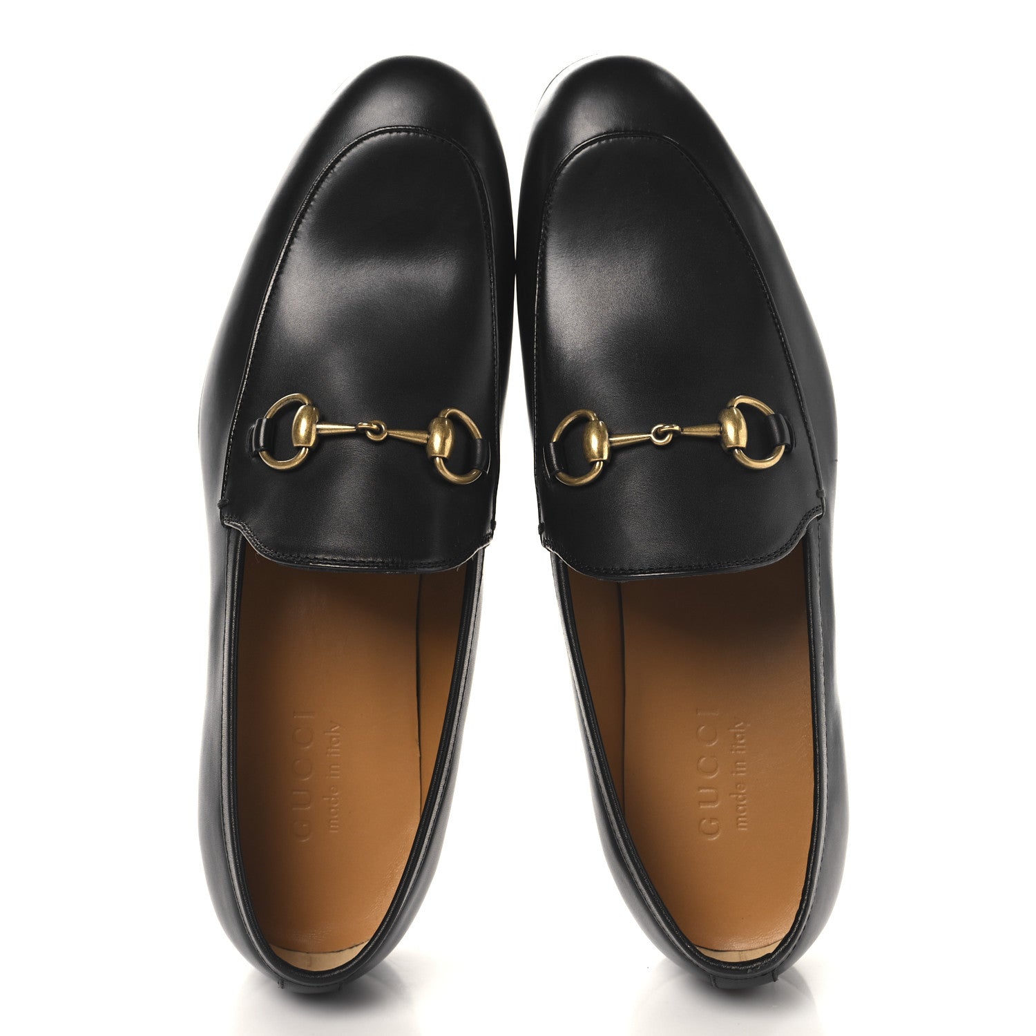 Calfskin Horsebit Mens Jordaan Loafers 7 Black