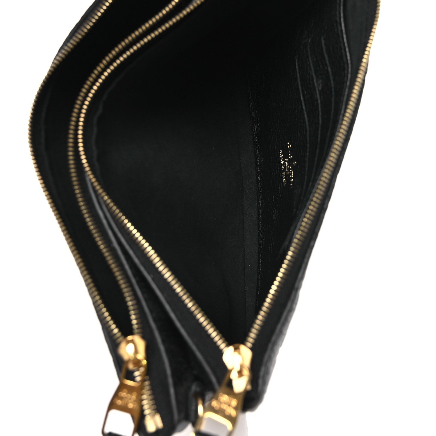 Empreinte Double Zip Pochette Black