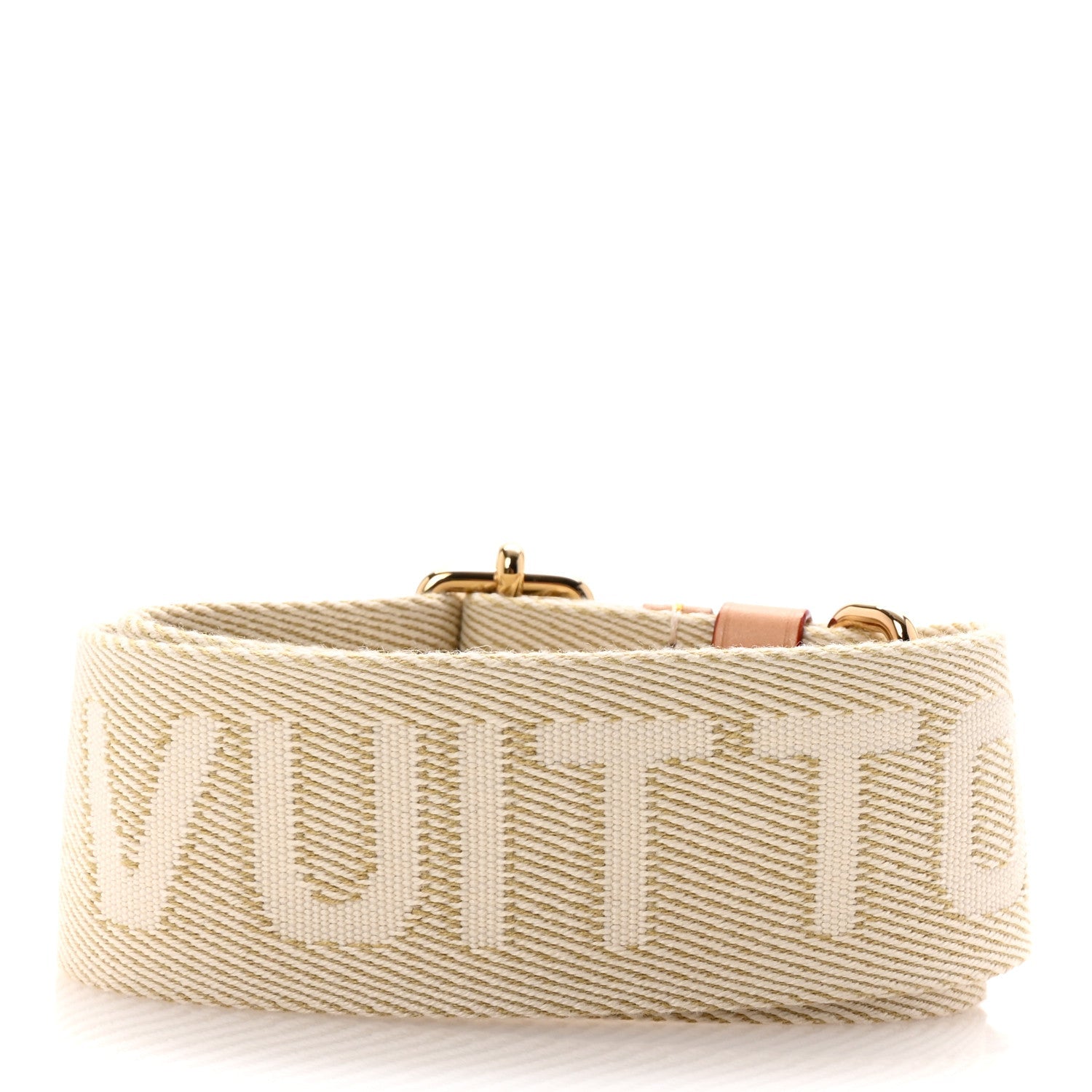 Jacquard High Rise Shoulder Strap Beige