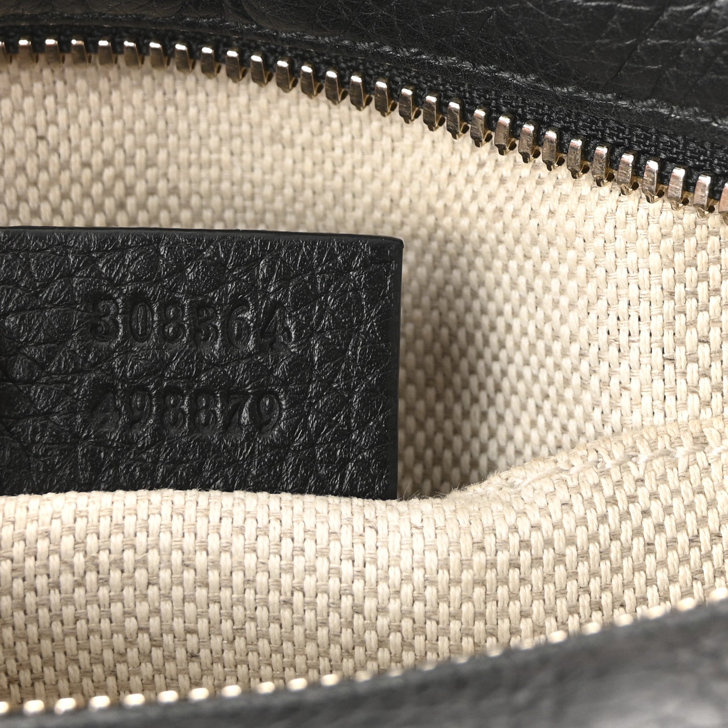 Pebbled Calfskin Small Soho Disco Bag Black