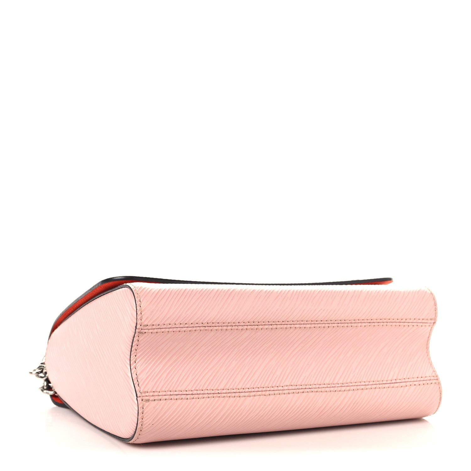 Epi Travel Stickers Twist Shoulder Bag Rose Ballerine