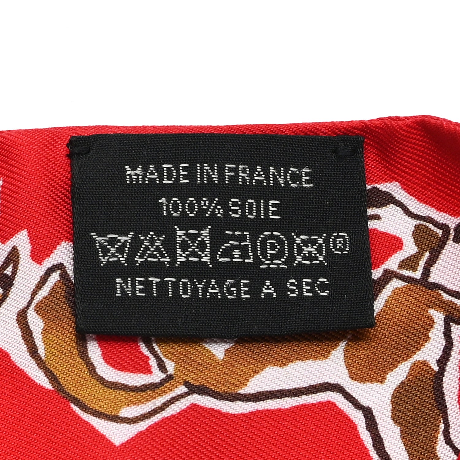 Silk Chevaux En Liberte Twilly Rouge Caramel White