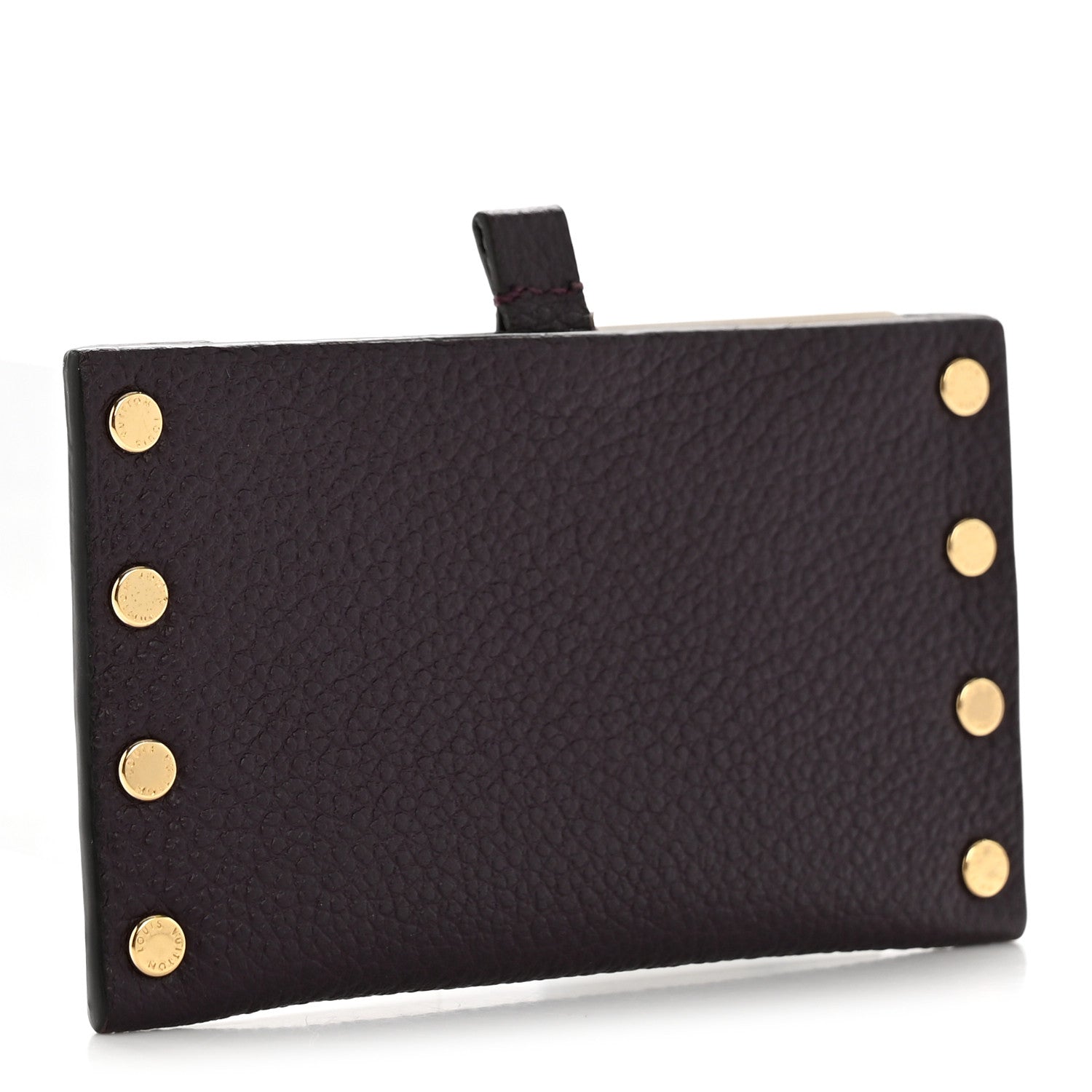 Cuir Rivets Mirror Case Quetsche