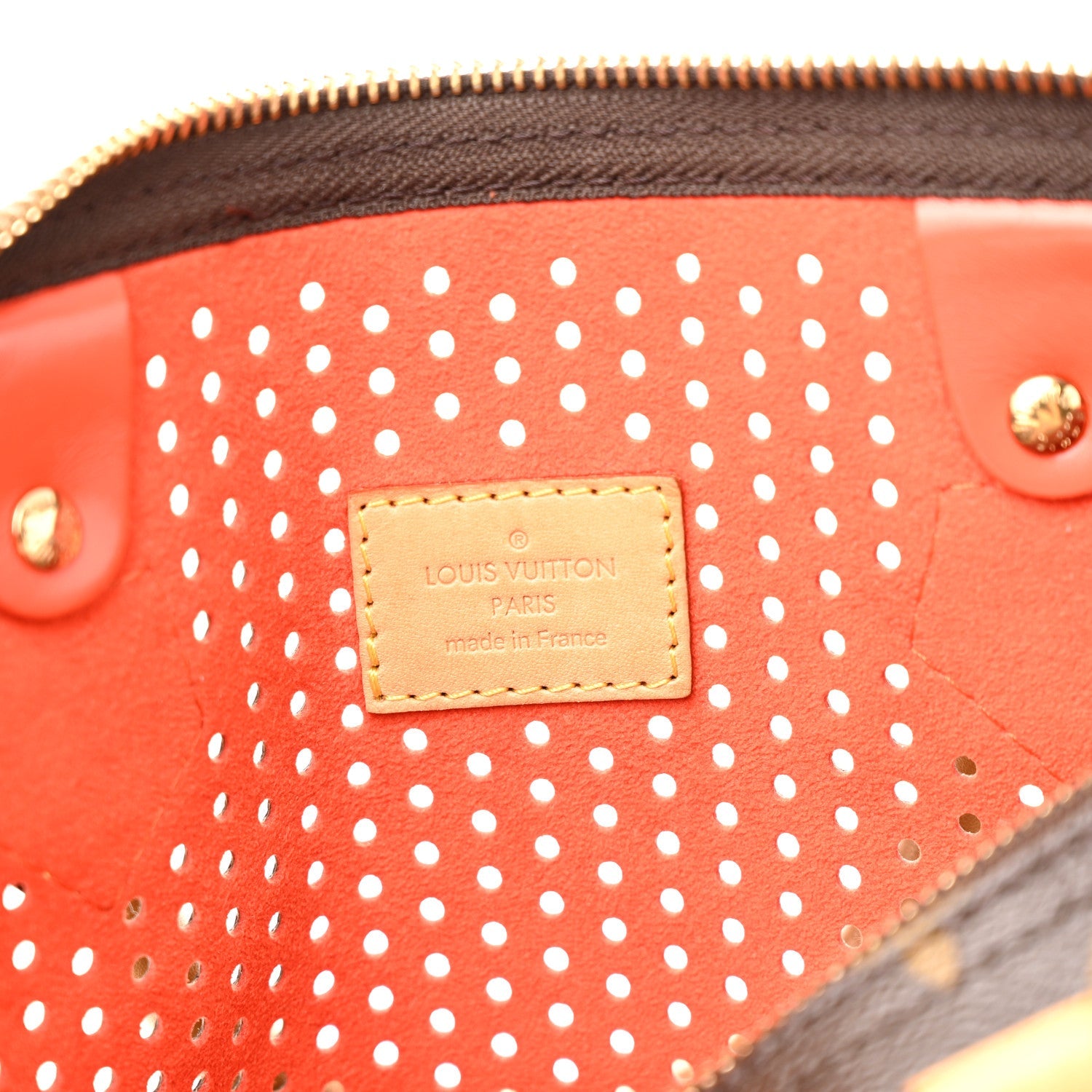 Monogram Perforated Speedy 30 Orange