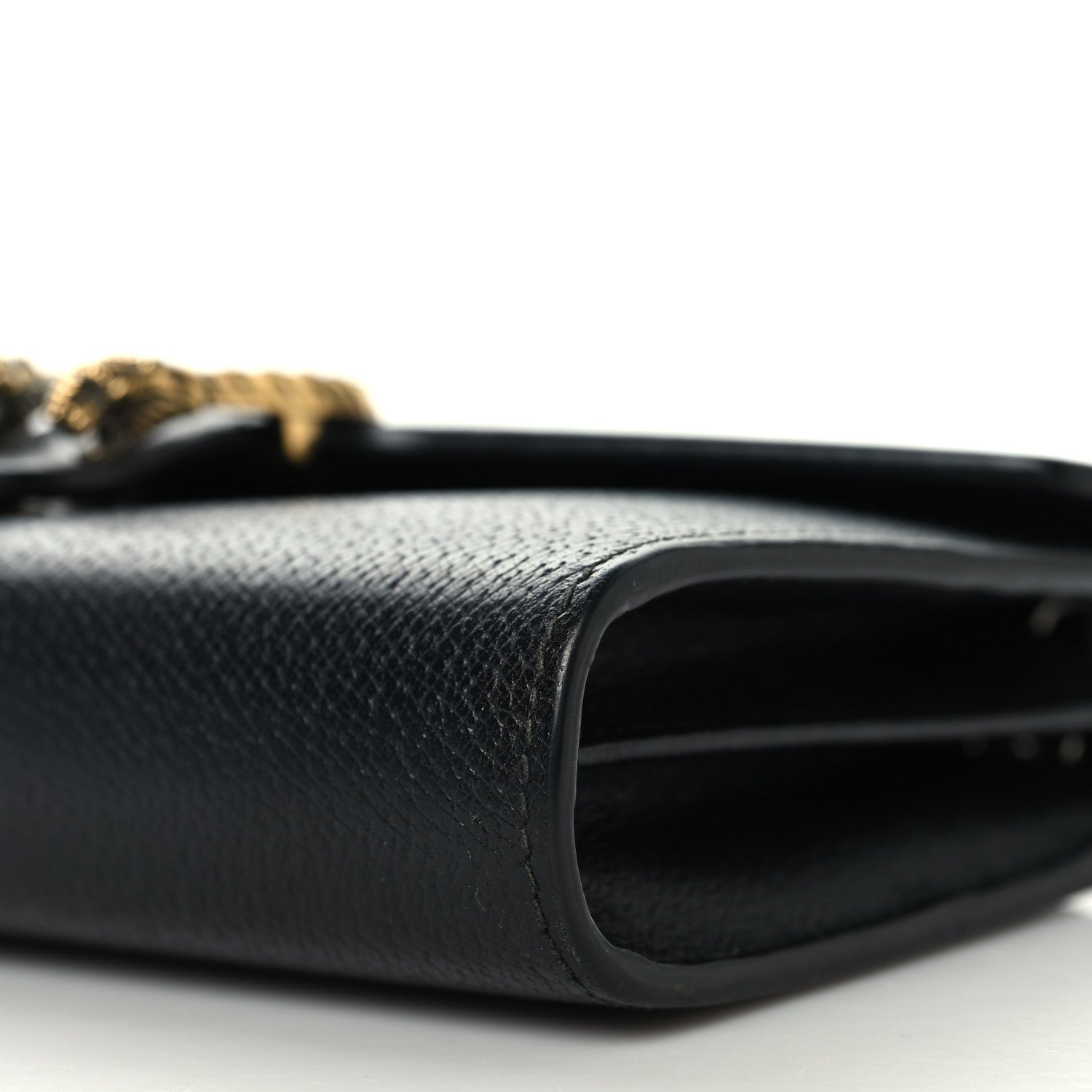 Calfskin Web Mini Dionysus Chain Wallet Black