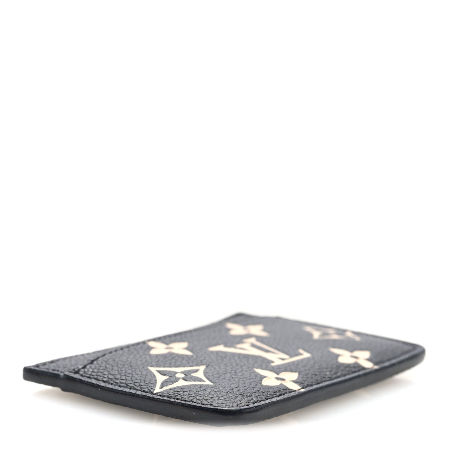 Empreinte Card Holder Black Beige