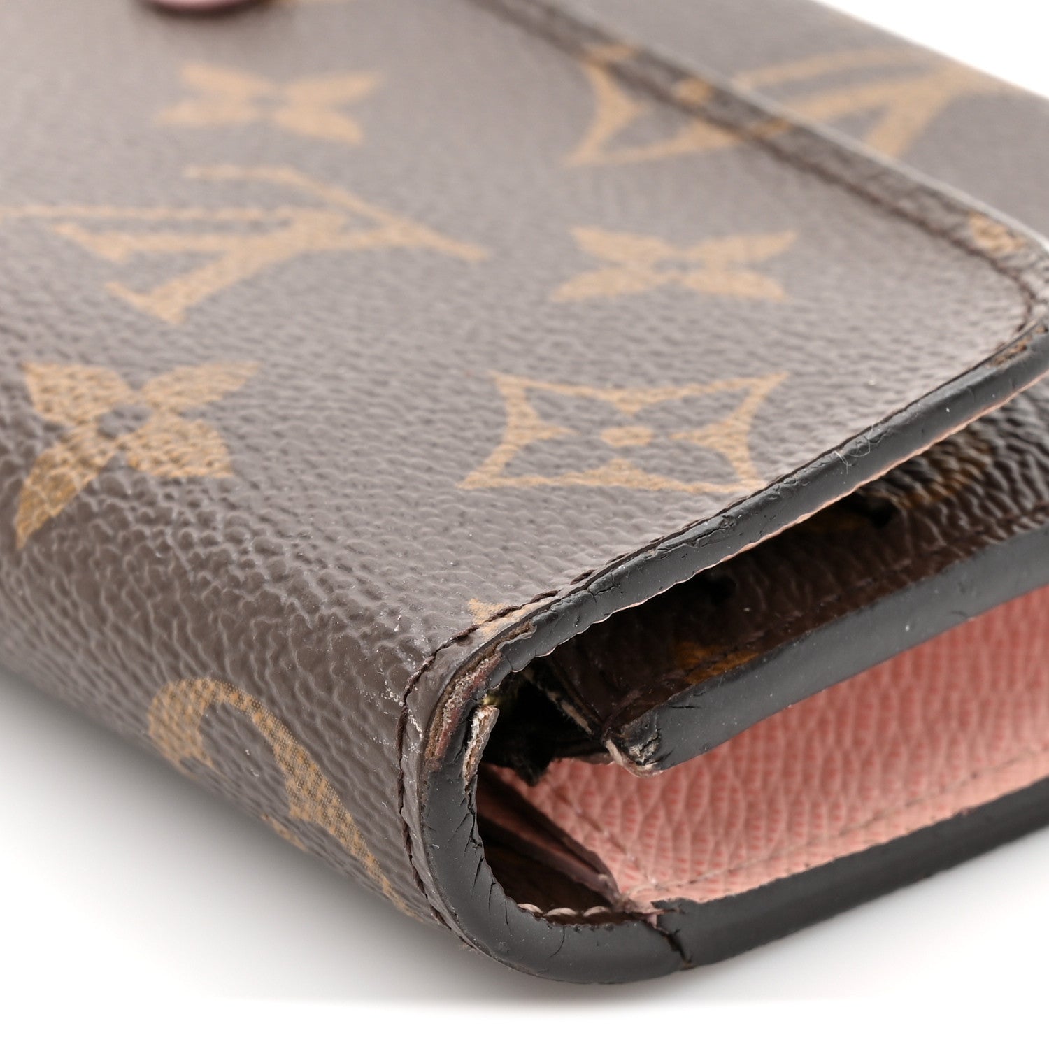 Monogram Emilie Wallet Rose Ballerine