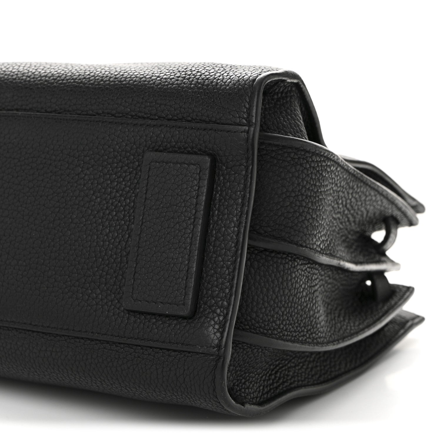 Grained Calfskin Baby Sac De Jour Souple Black