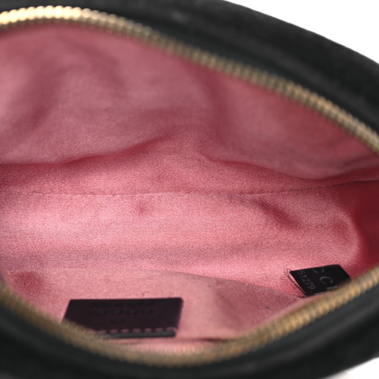 Velvet Matelasse GG Marmont Belt Bag Black