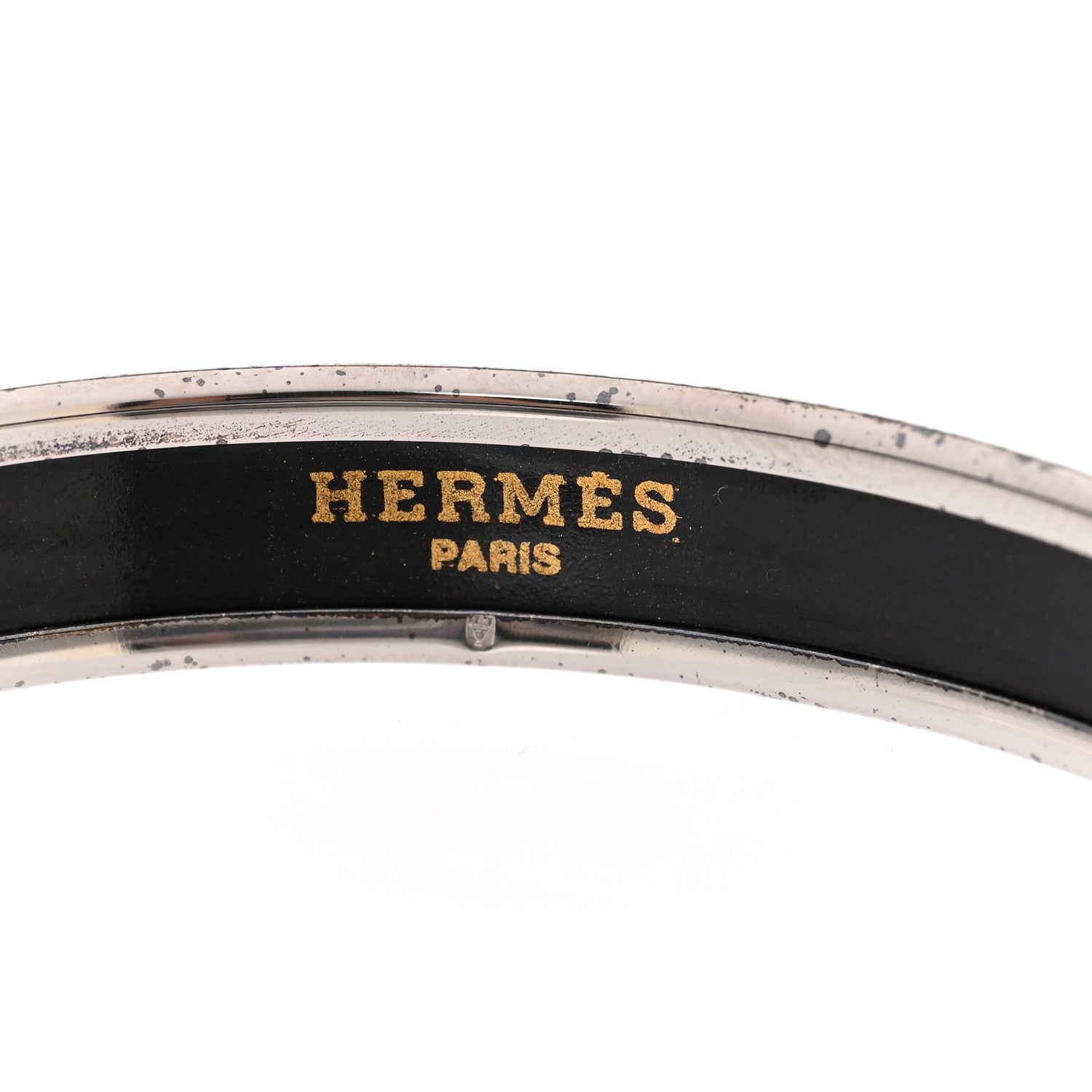 Enamel Printed Narrow Capitales Bracelet 65 White Multicolor
