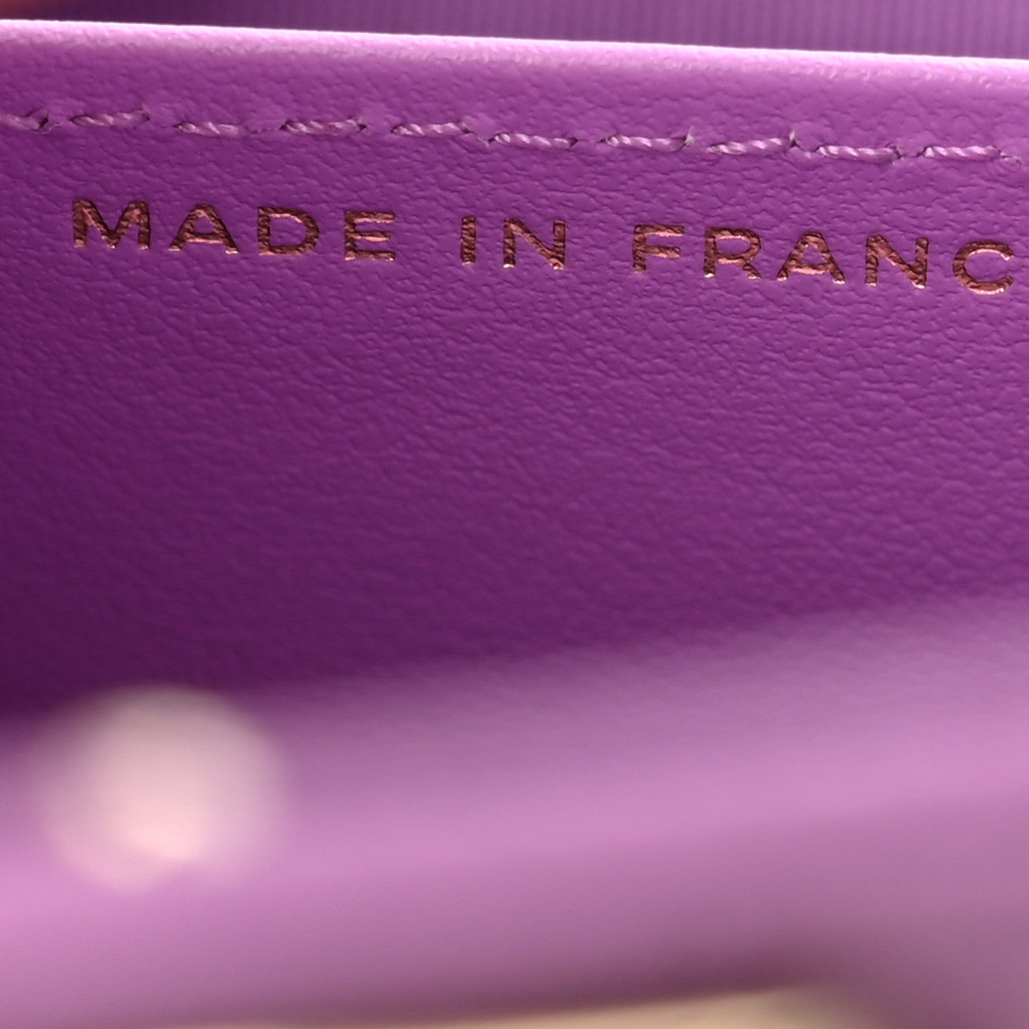 Caviar Quilted Boy Flap Card Holder Purple