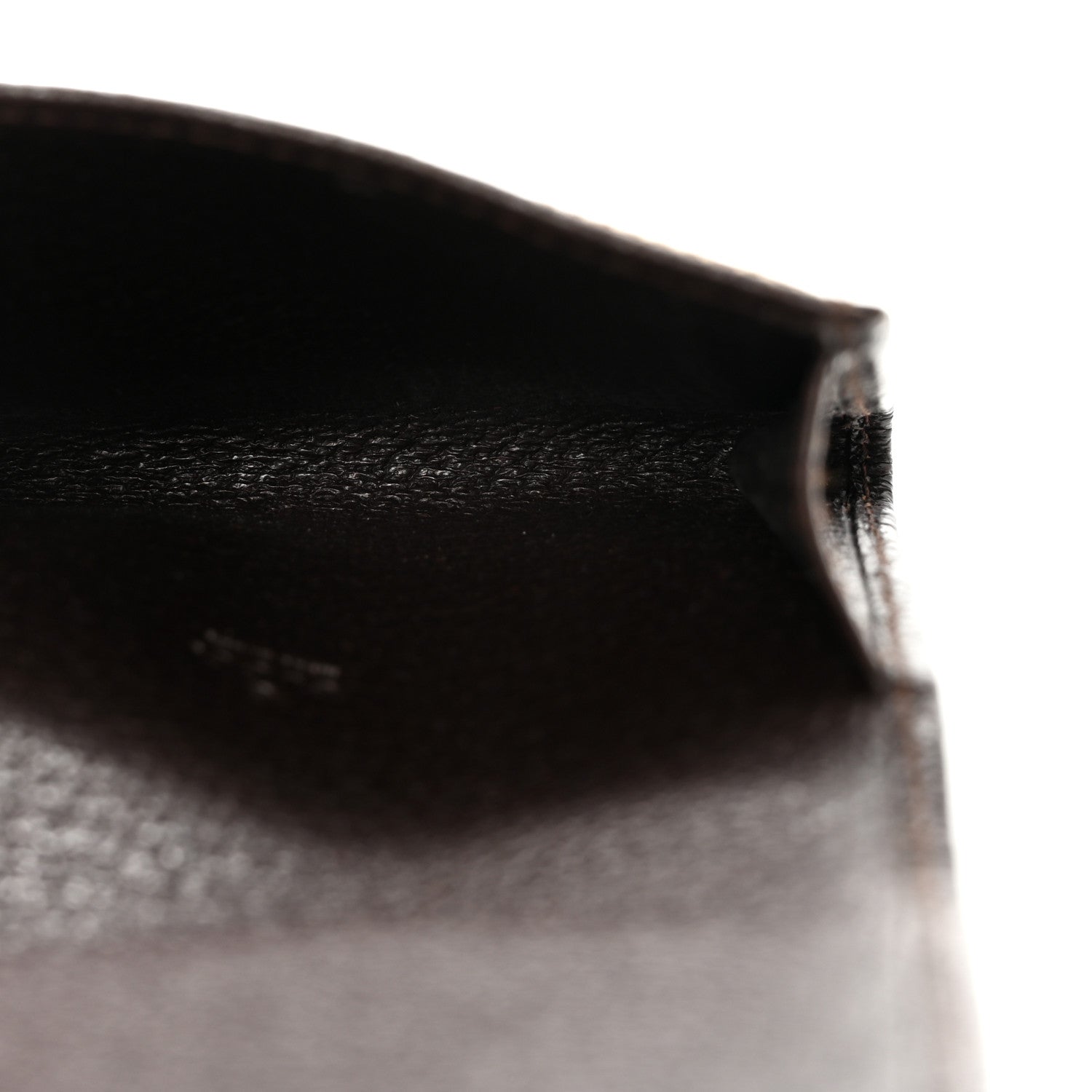 GG Monogram Card Case Flap Wallet Dark Brown
