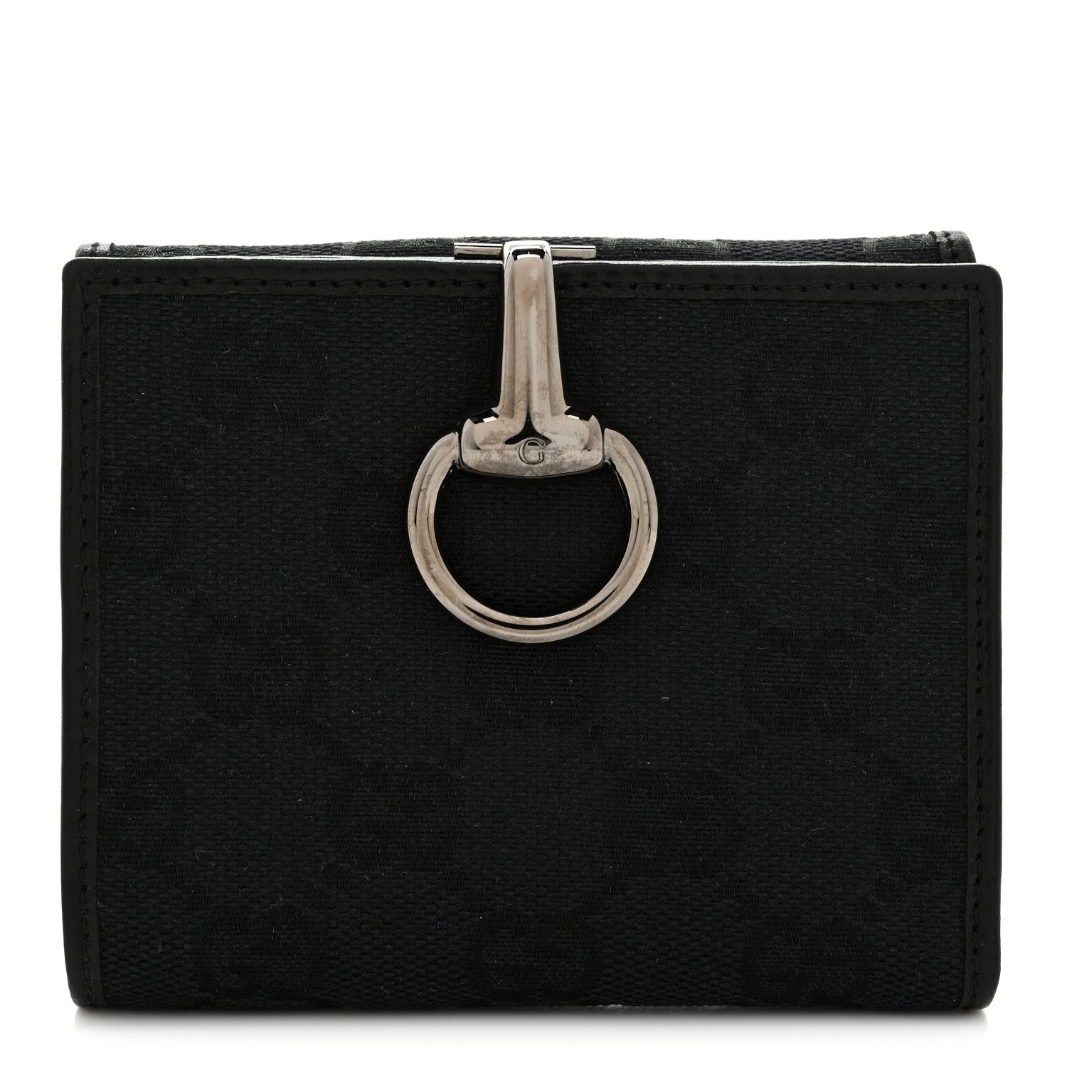 Monogram Glam French Flap Wallet Black