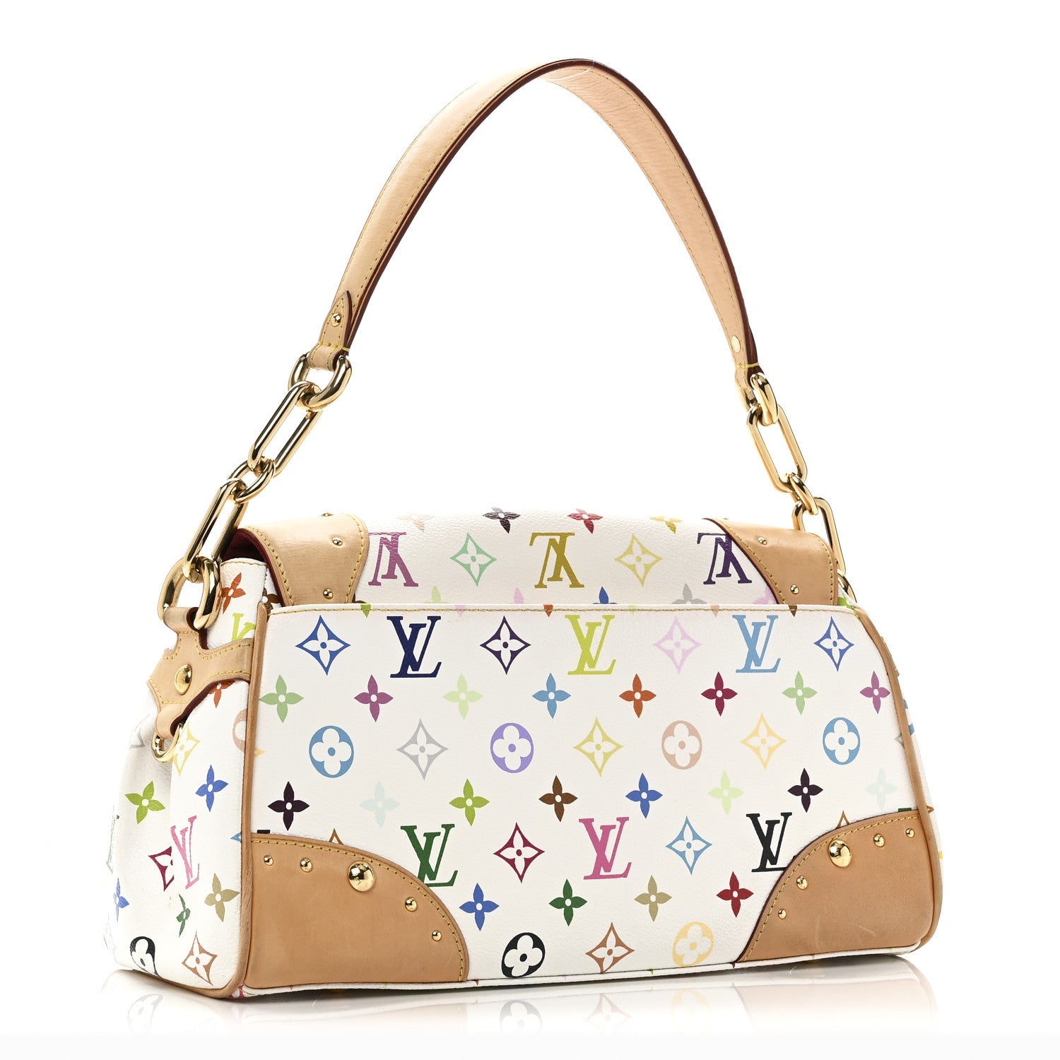Monogram Multicolor Beverly MM White