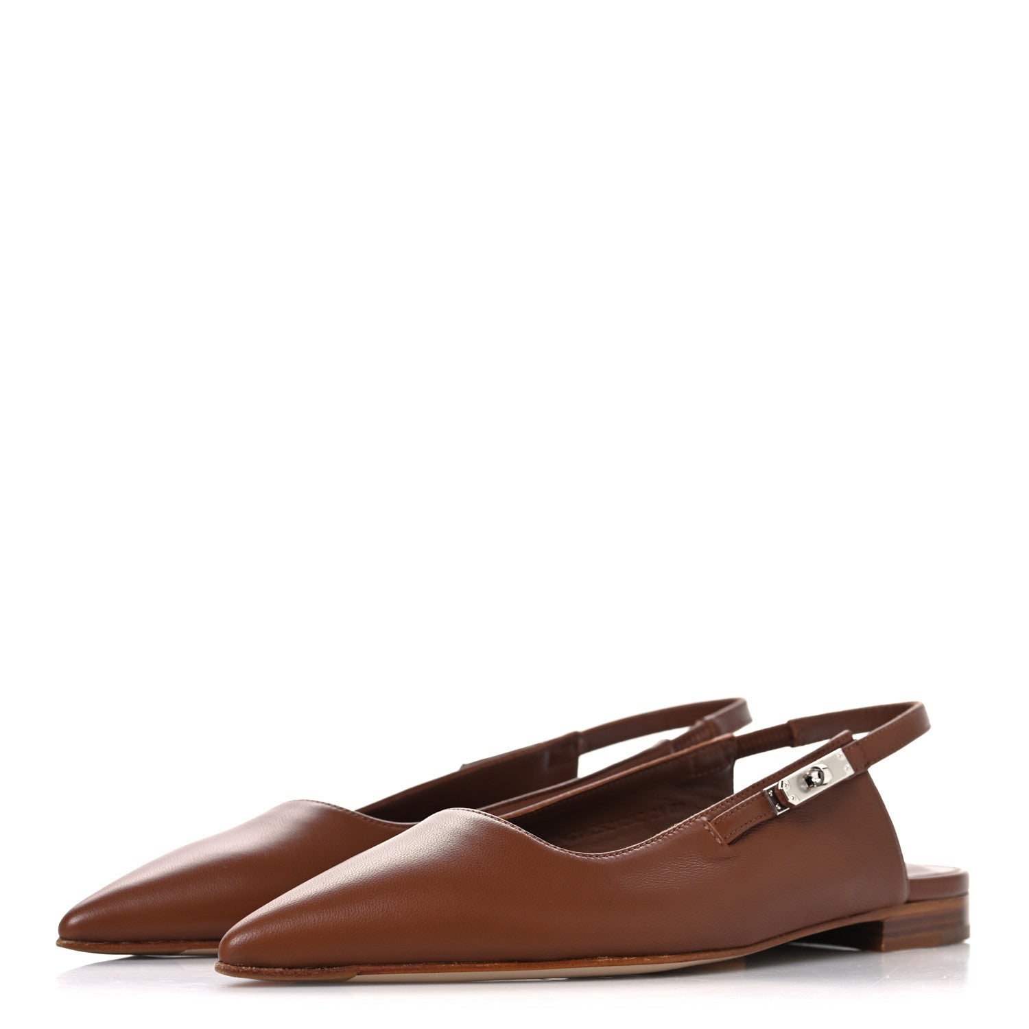 Nappa Lovely Slingback Flats 36 Gold