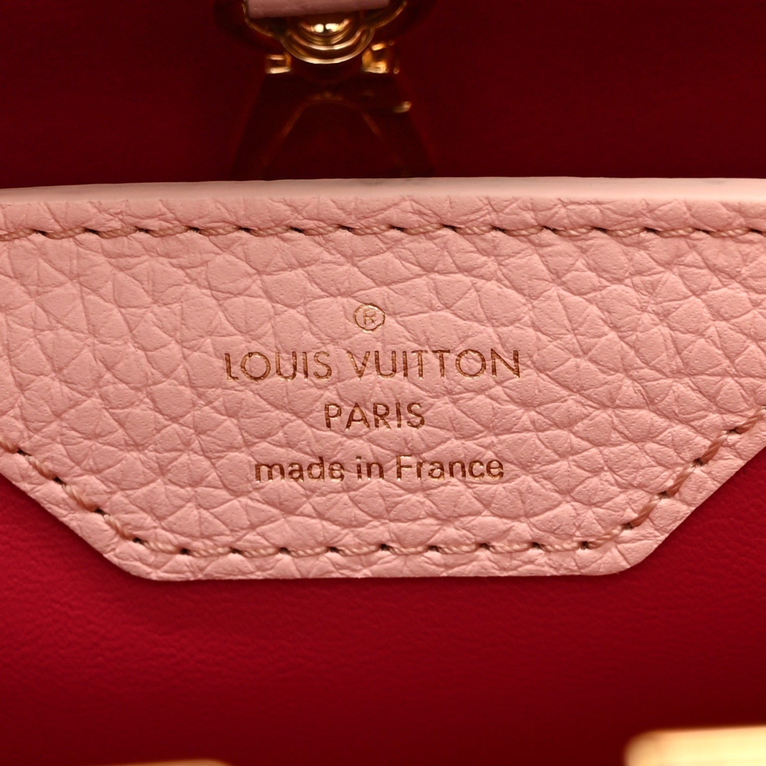 Taurillon Resin Murano Capucines BB Rose Jasmin