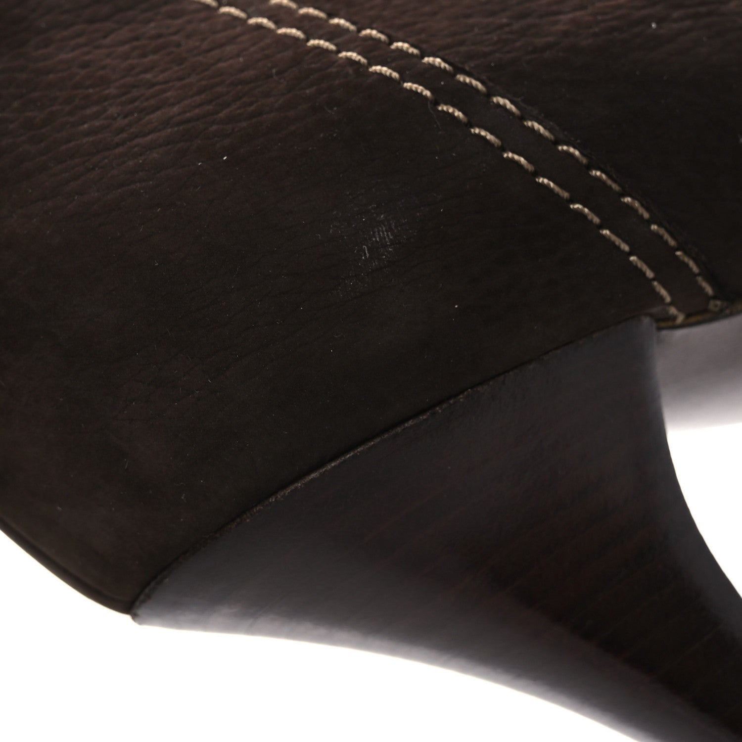 Suede High Boots 40 Brown