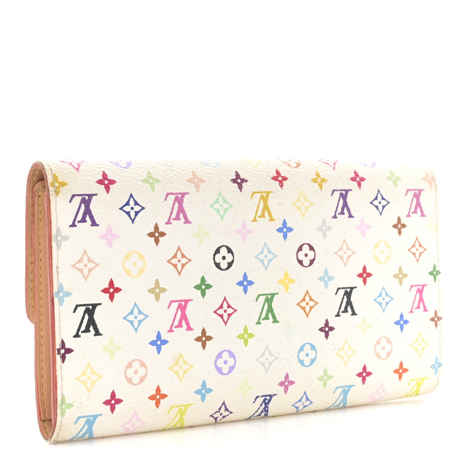 Monogram Multicolor Sarah Wallet White