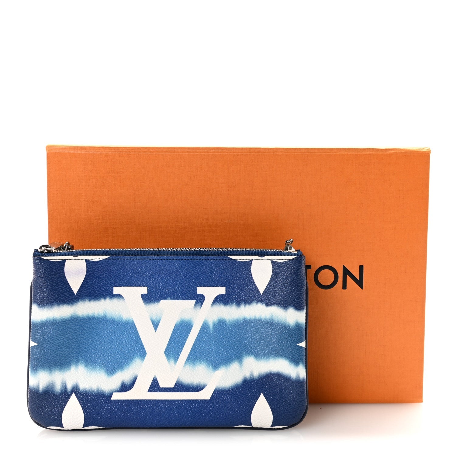 Monogram Giant Escale Double Zip Pochette Blue