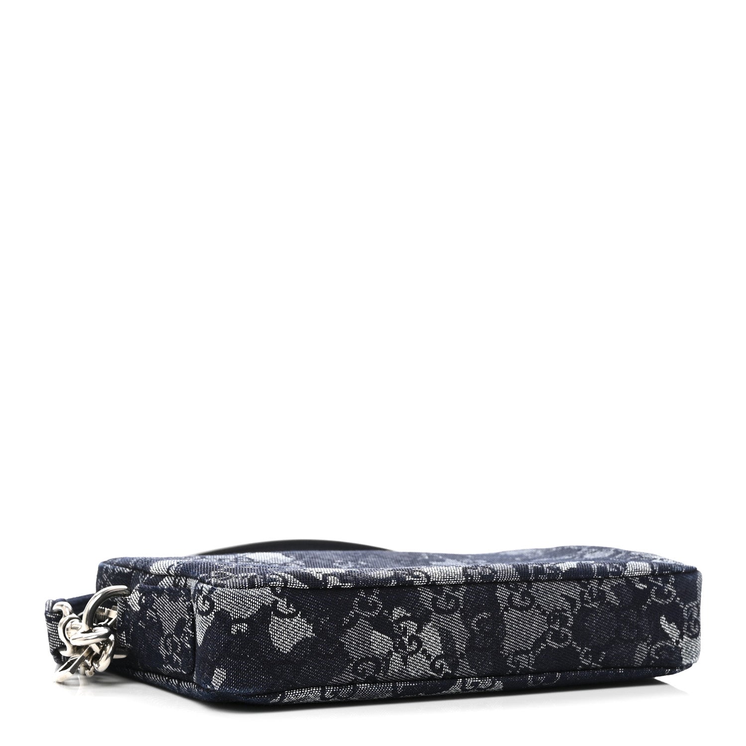 Denim GG Monogram Camouflage Small Crossbody Bag Blue
