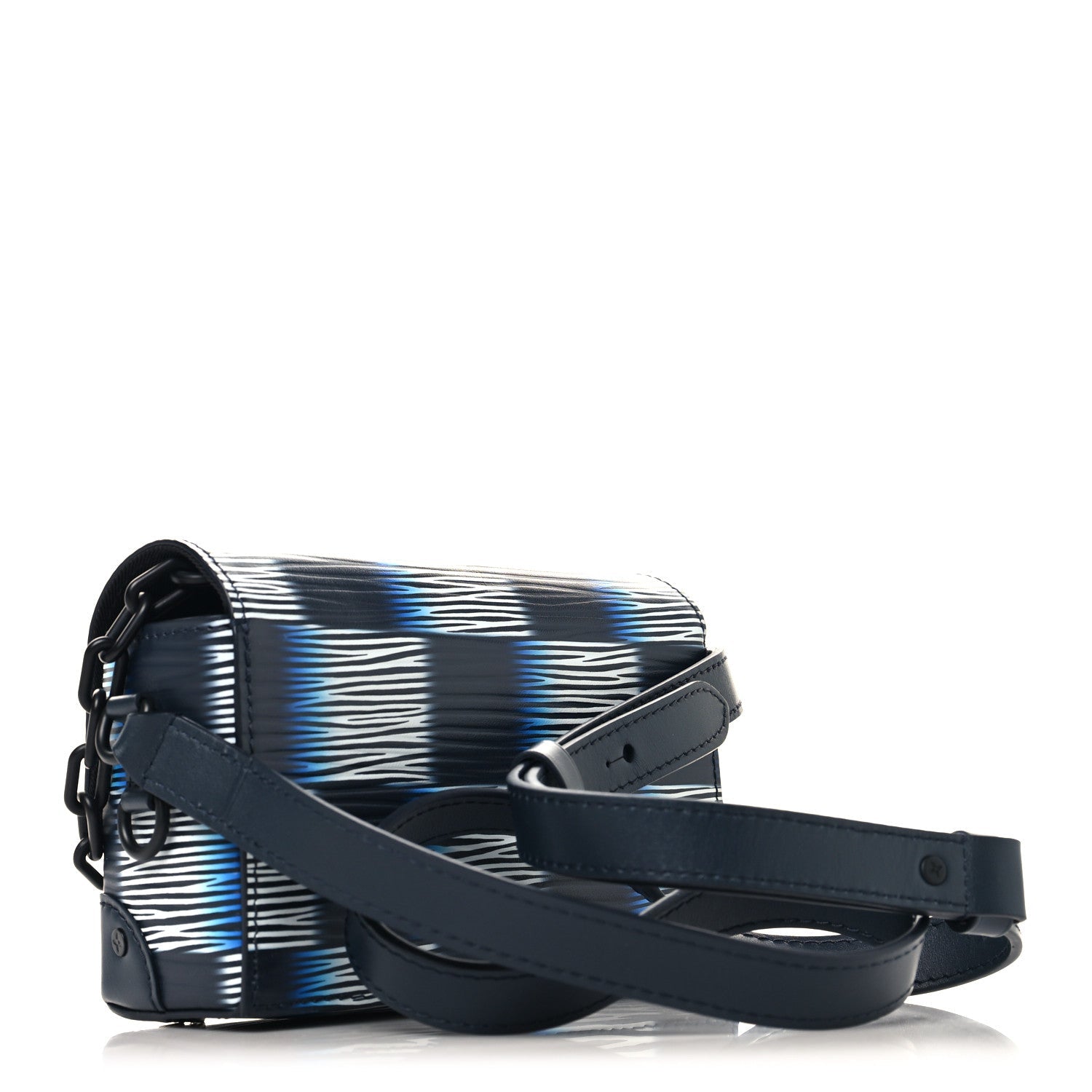 Damier Rush Epi Steamer Wearable Wallet Blue Moon