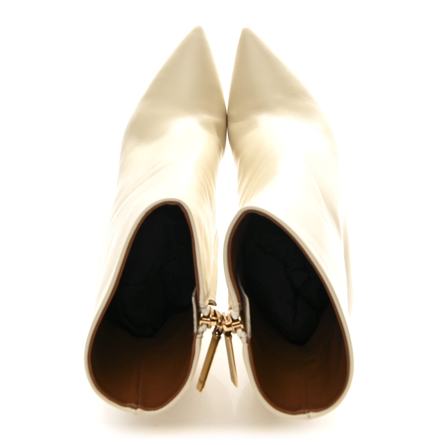 Calfskin Opyum 110 Ankle Boots 38.5 Real Beige