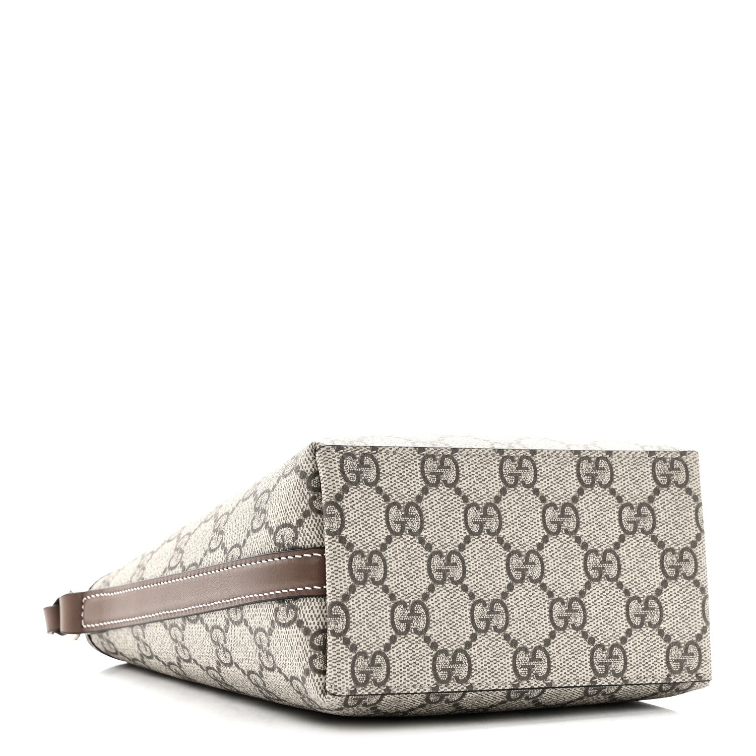 GG Supreme Monogram Emblem Nano Shoulder Bag Beige Ebony Sundial